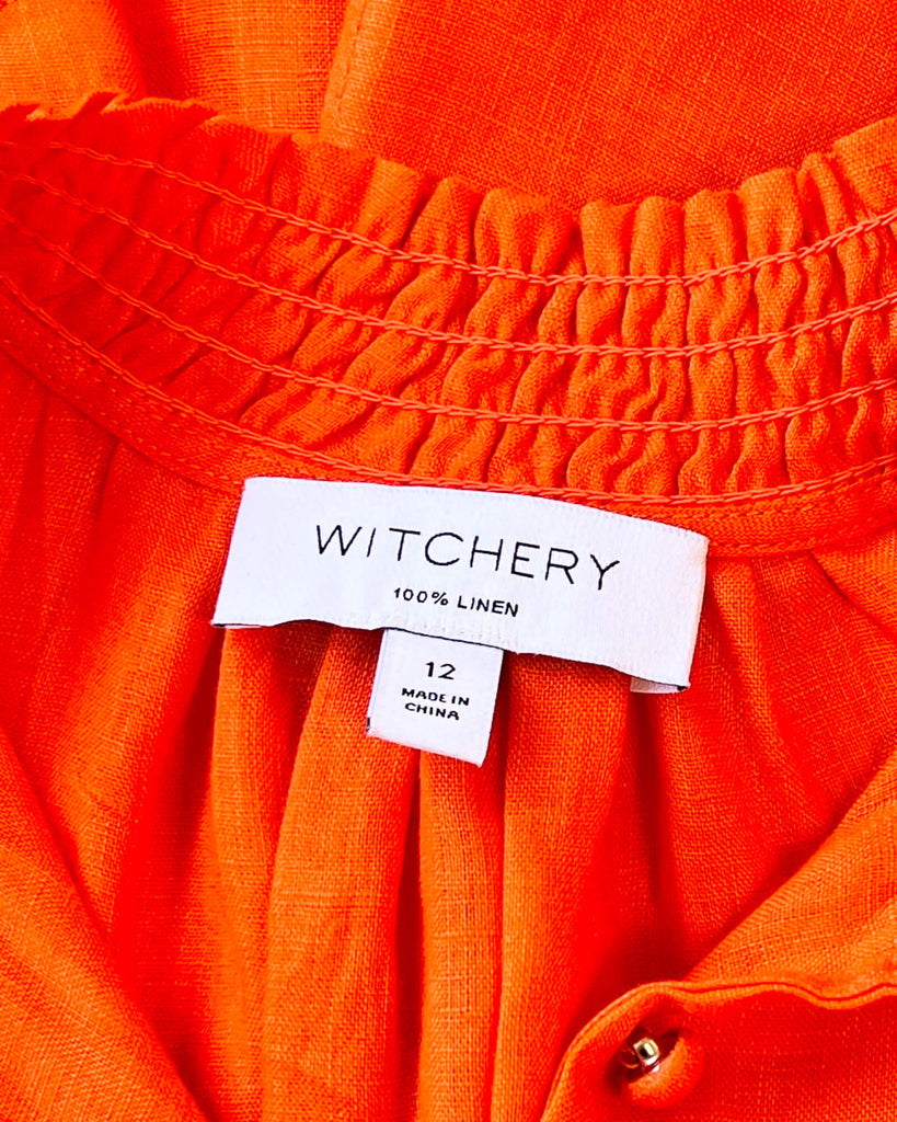 Witchery Linen Top Size 12