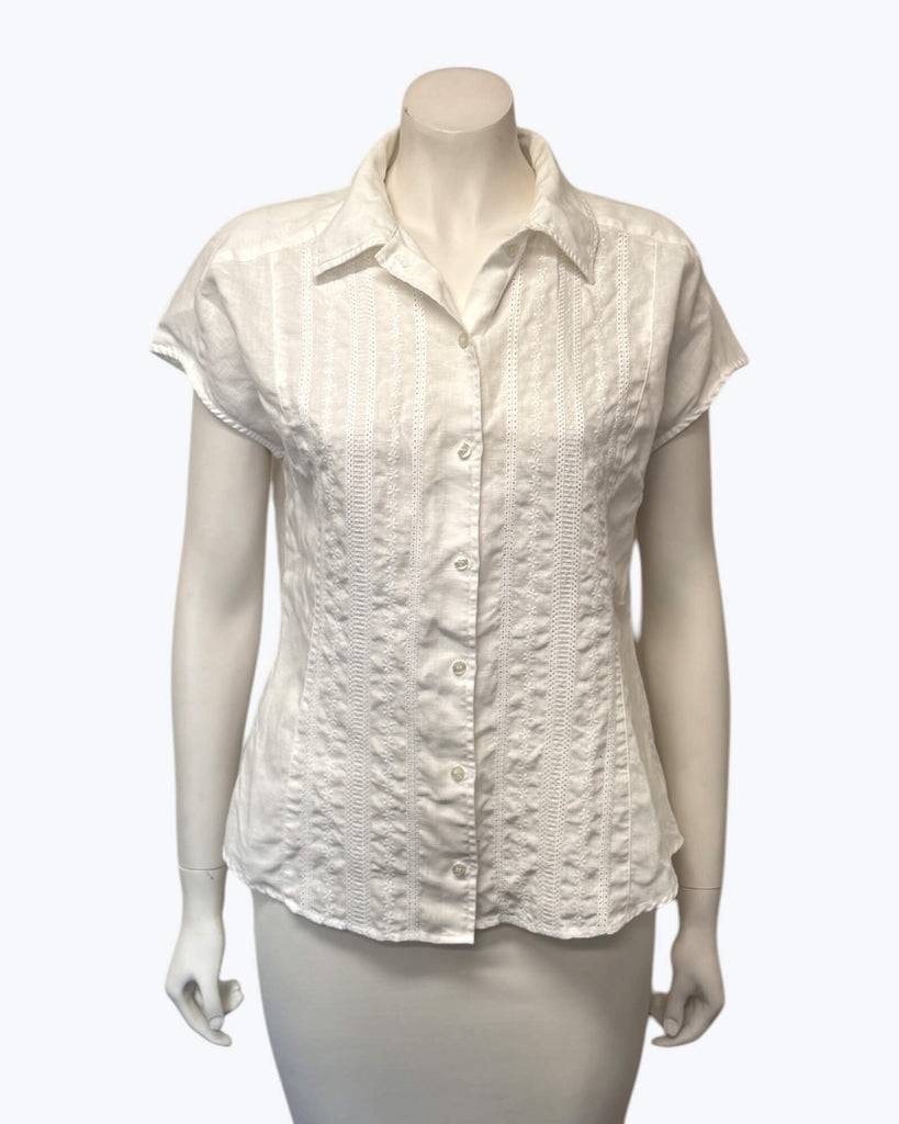 R M Williams Semi Fitted Blouse Size 10