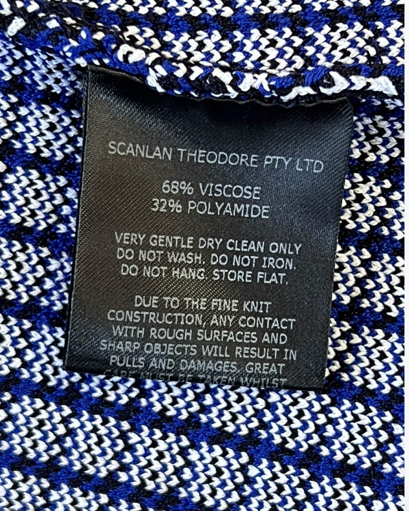 Scanlon Theodore Heavy Knit Plaid Jacket Size XS