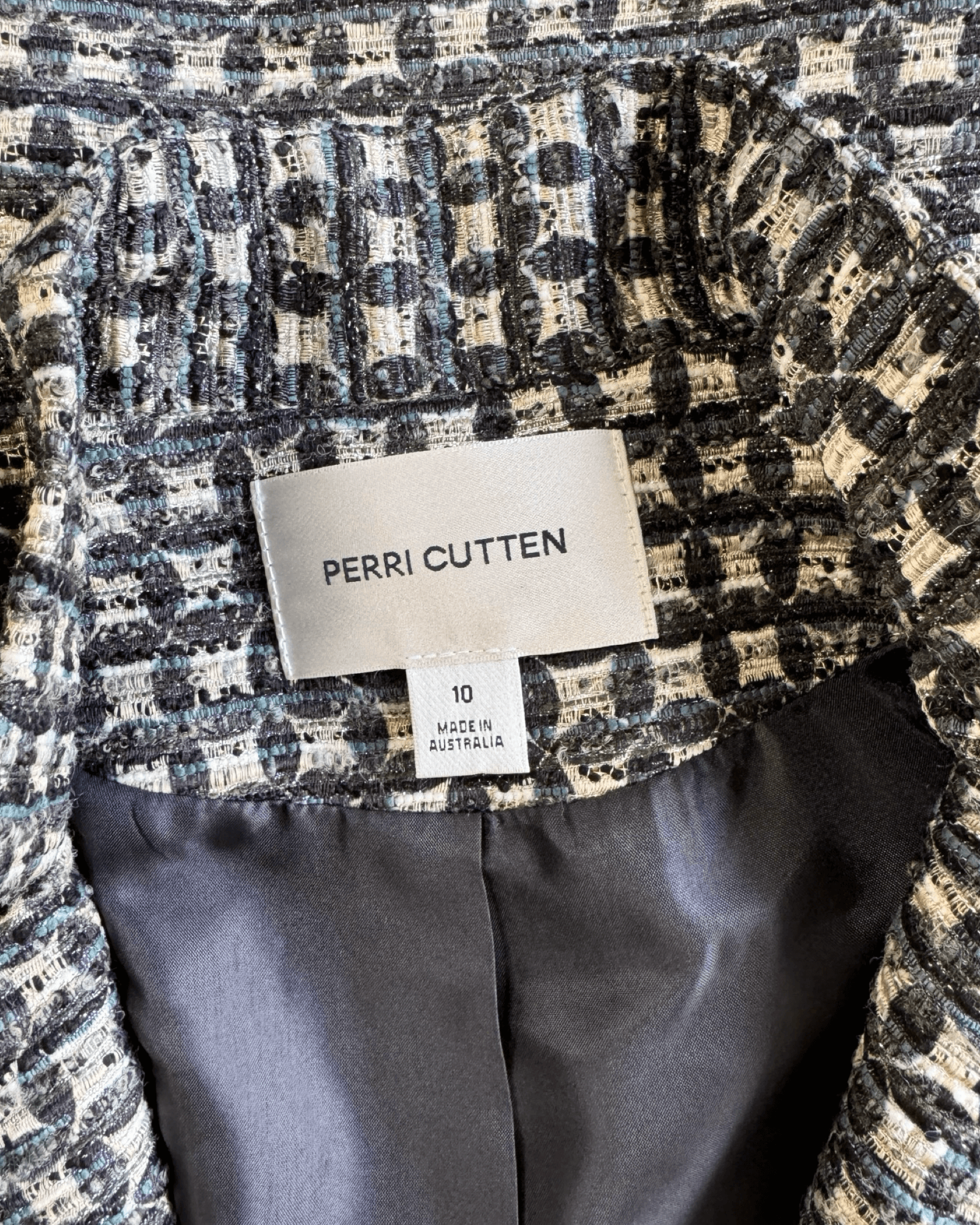 Peri Cutten Suit Jacket Size 10