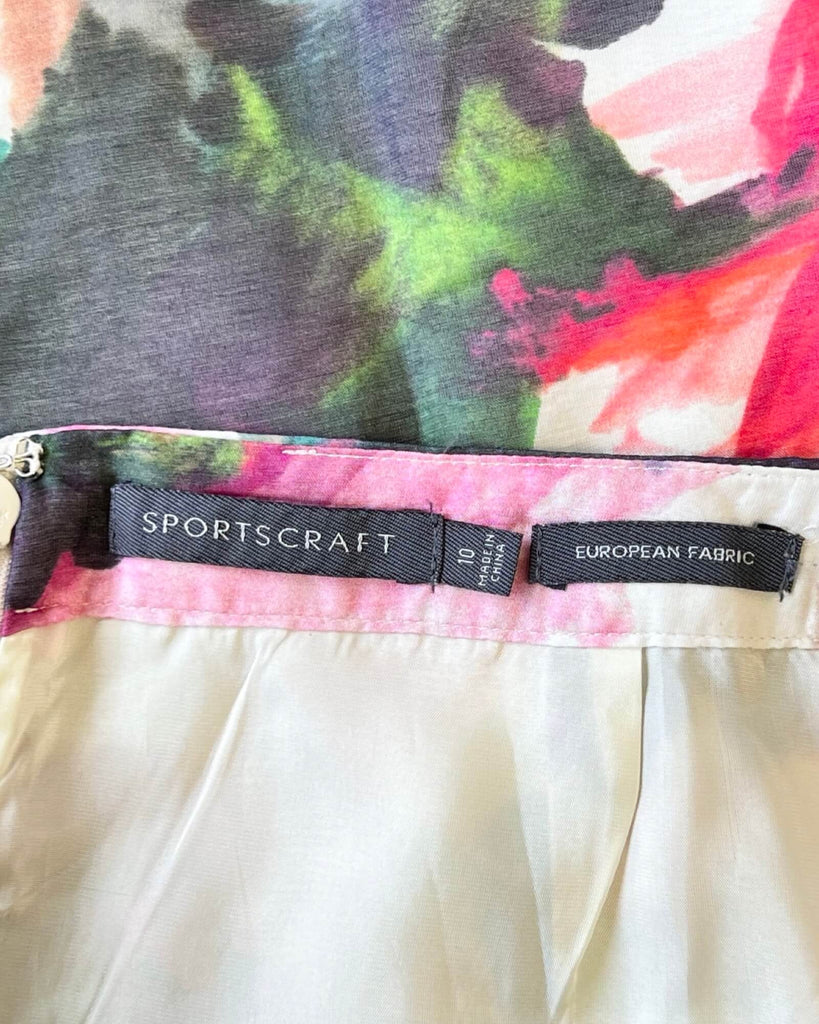 Sportscraft Floral Skirt Size 10
