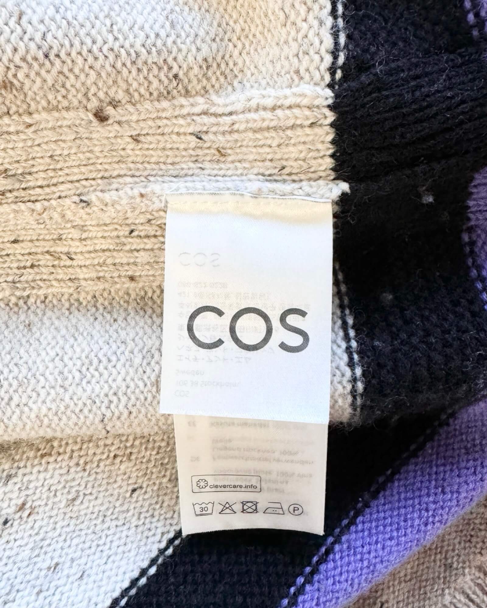 COS Pure Wool Striped Tank Size M