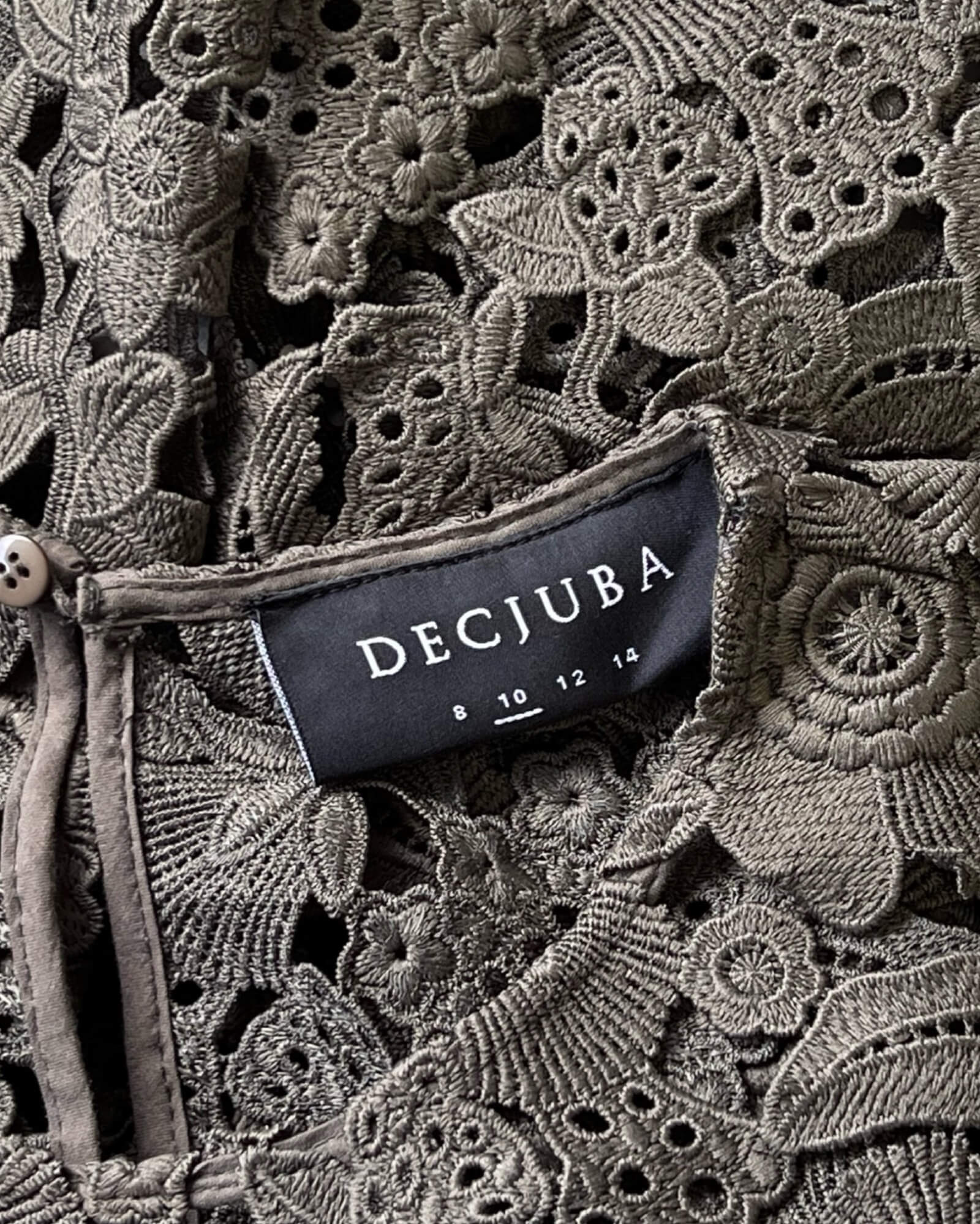 Decjuba Alison Lace Top Size 10