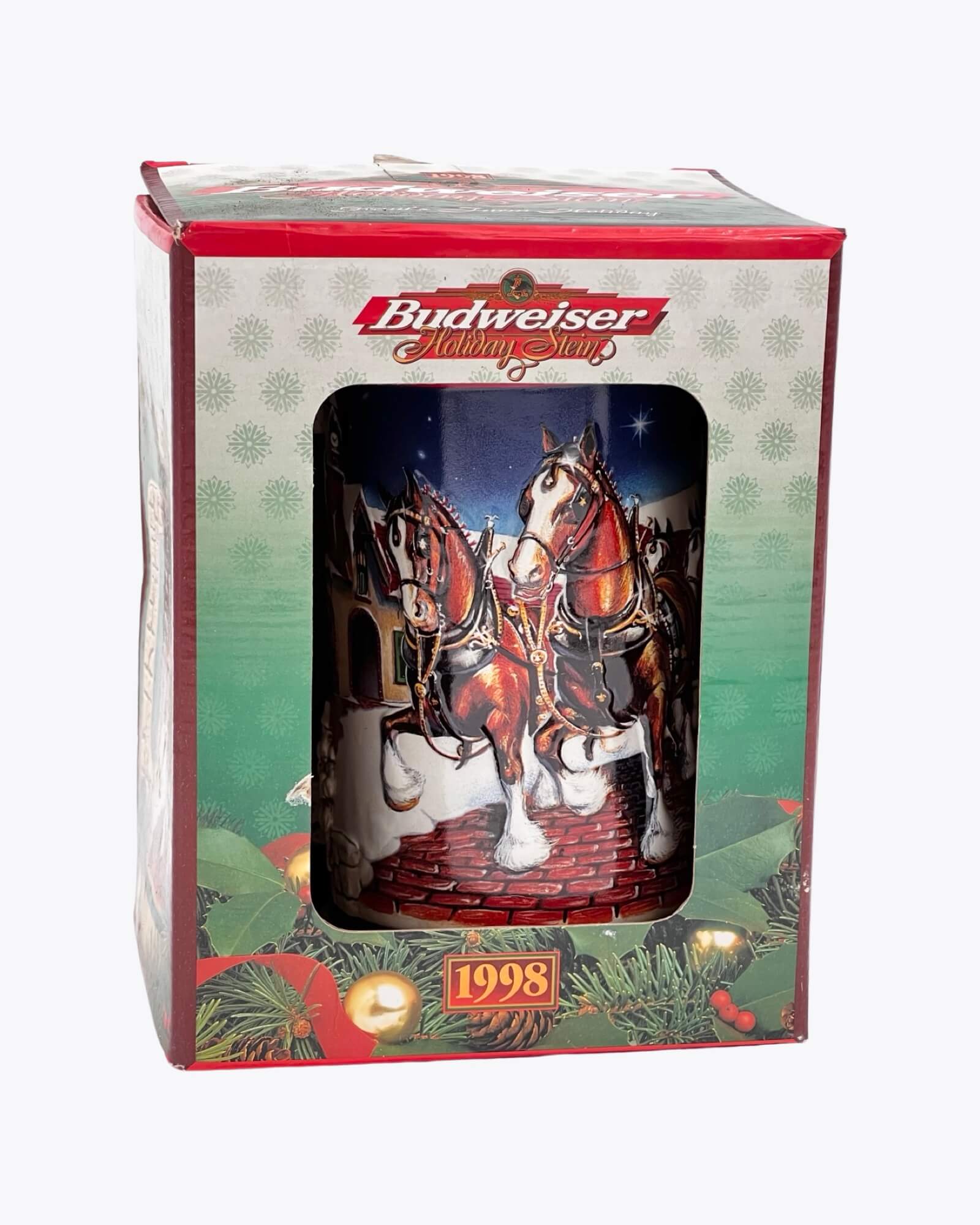 Budweiser Holiday Stein 1998