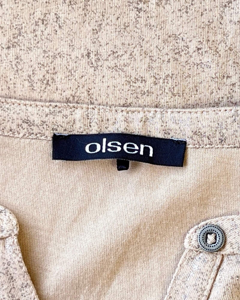 Olsen Metallic Grandpa Shirt Size US L/14