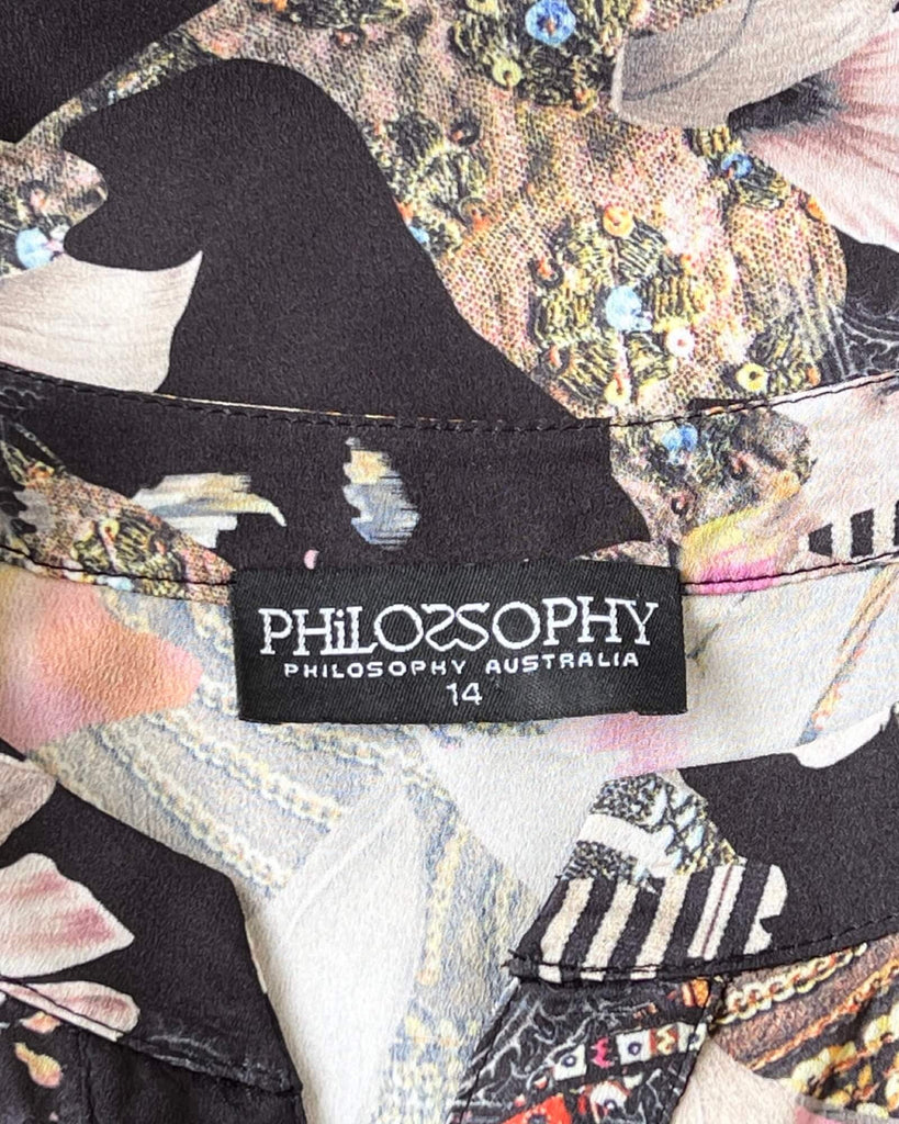 Philosophy Australia Long Shirt Size 14