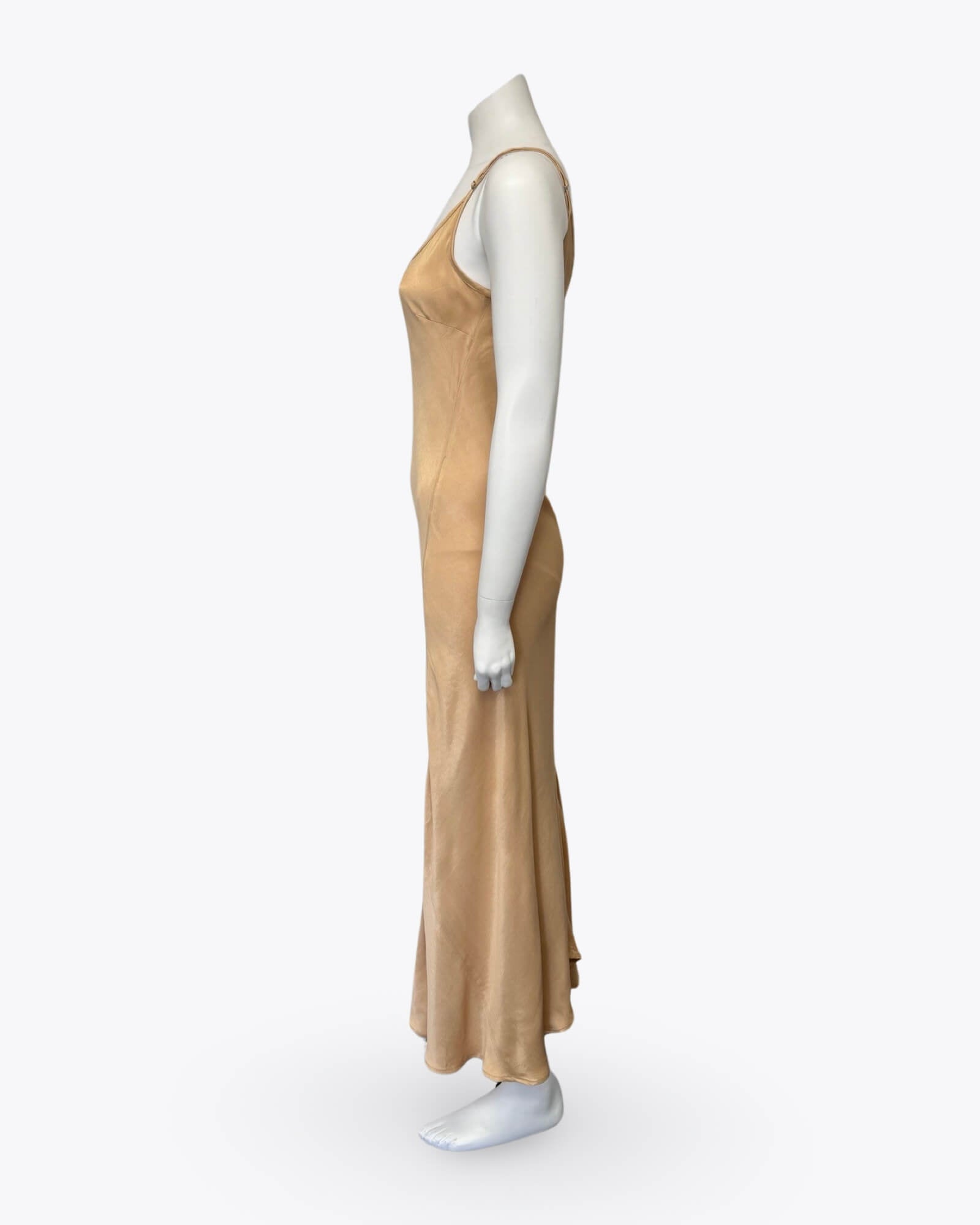 Gysette Savanah Gold Slip Dress Size AU6