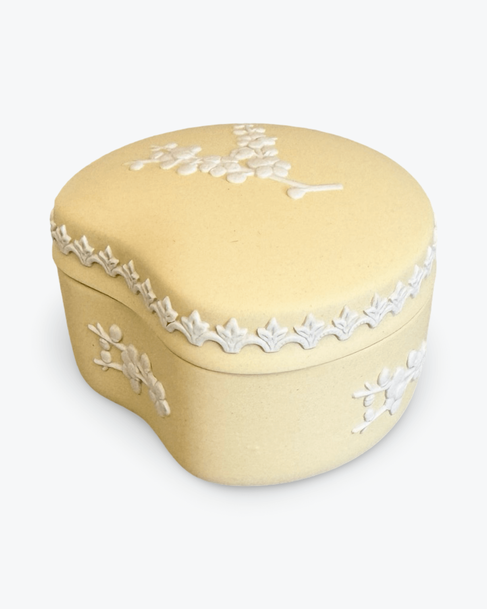 Wedgwood Prunus Primrose Yellow Trinket Box