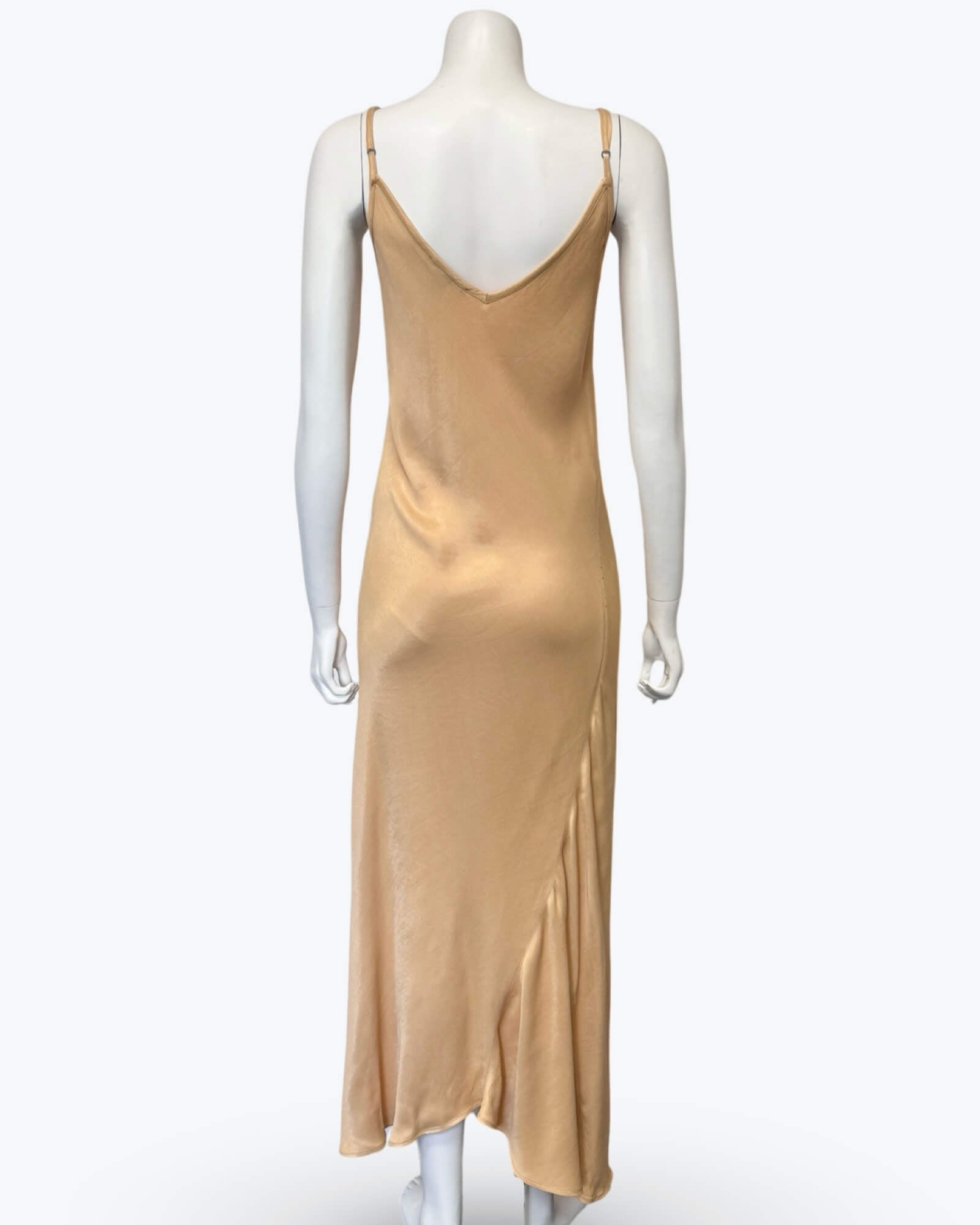 Gysette Savanah Gold Slip Dress Size AU6