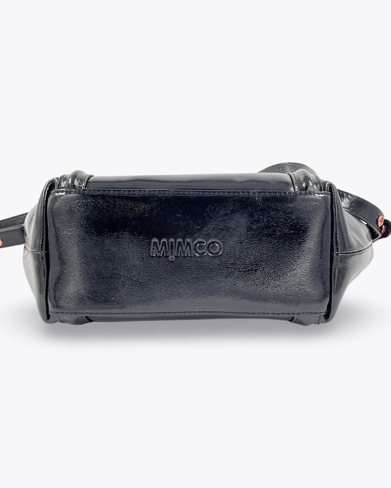 Mimco Black Patent Tote Bag