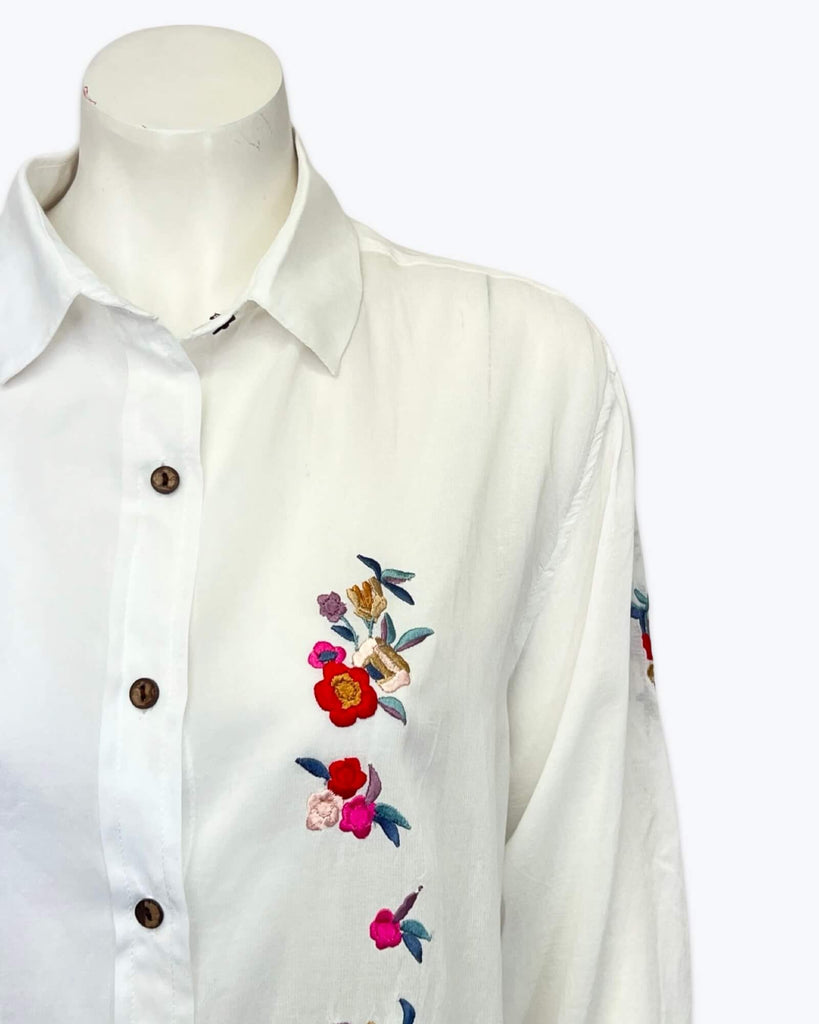 Tree of Life Embroidered Shirt Size O/S