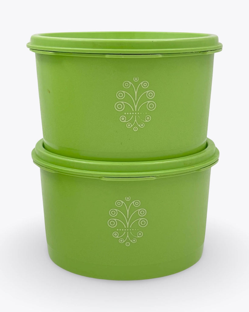 Tupperware Canisters Green Set of 4