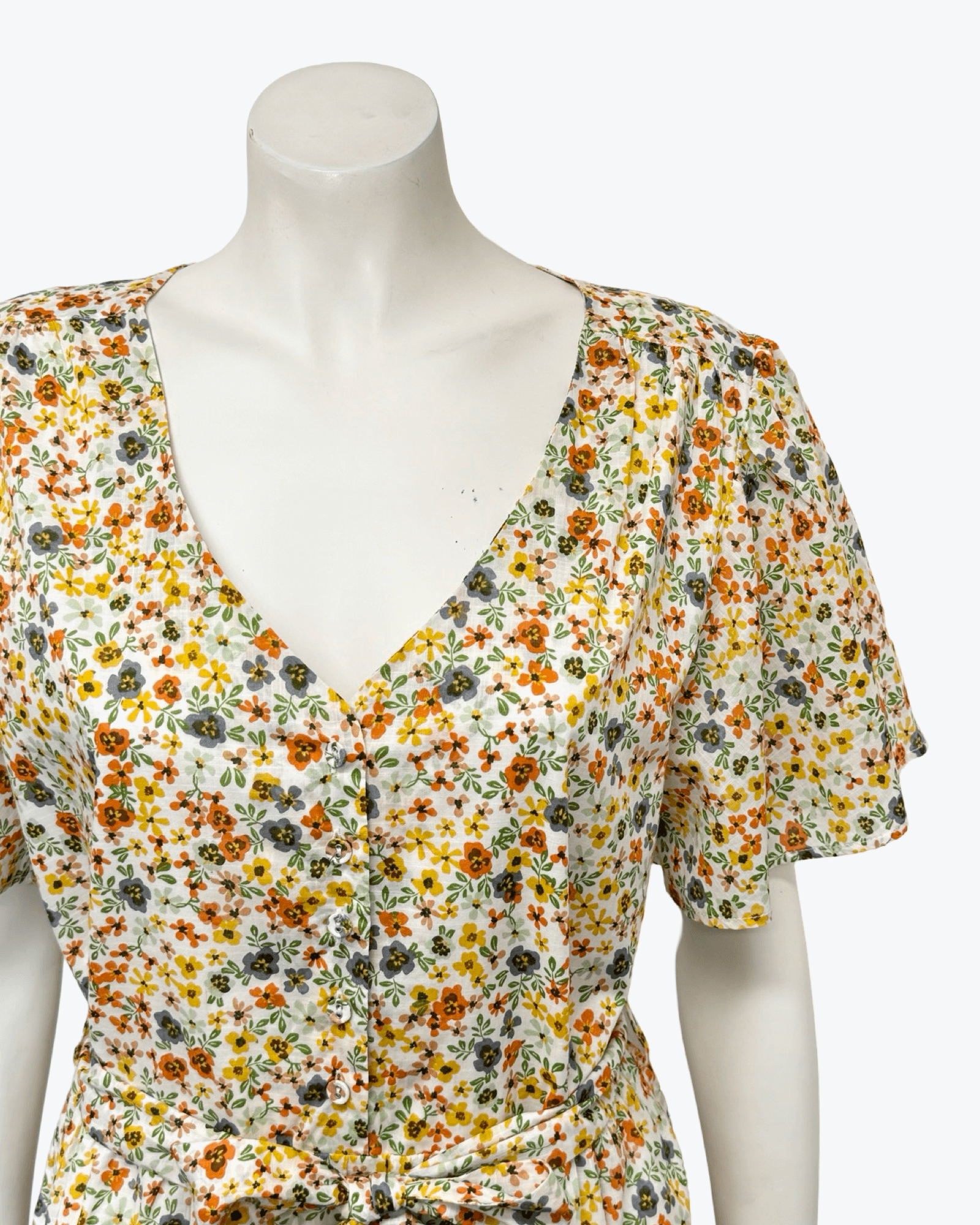 French Connection Floral Dress Size 12