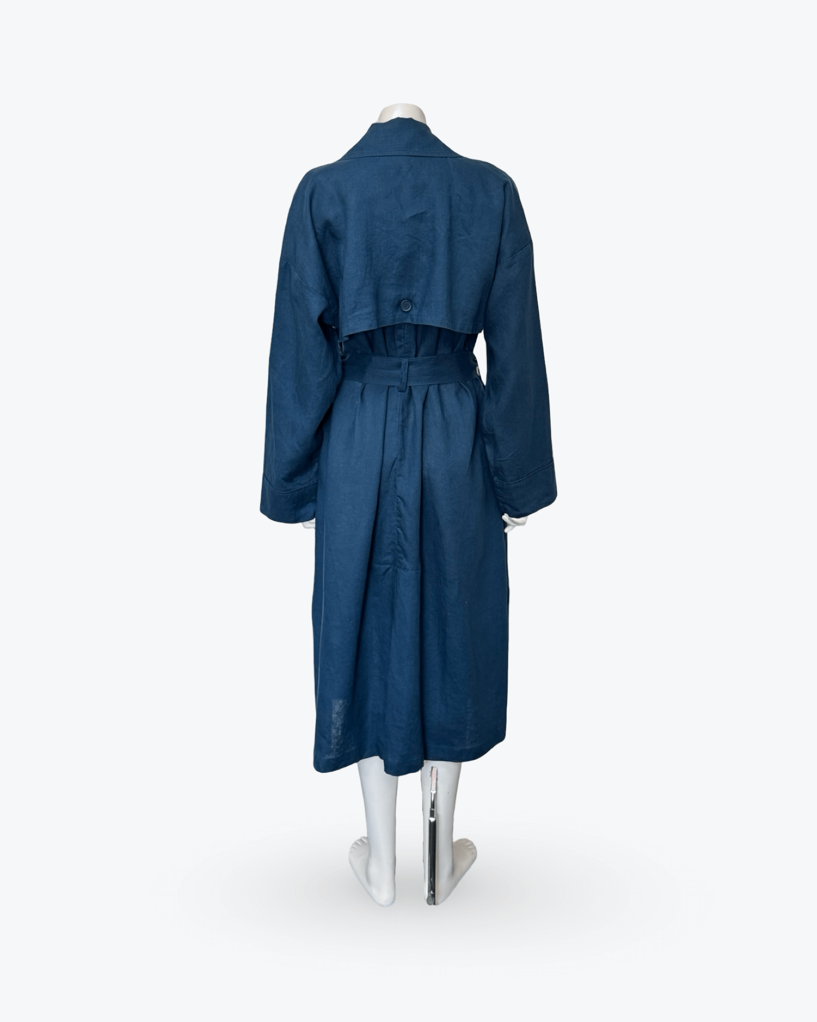 ELK Anneli Linen Trench Coat Size 16