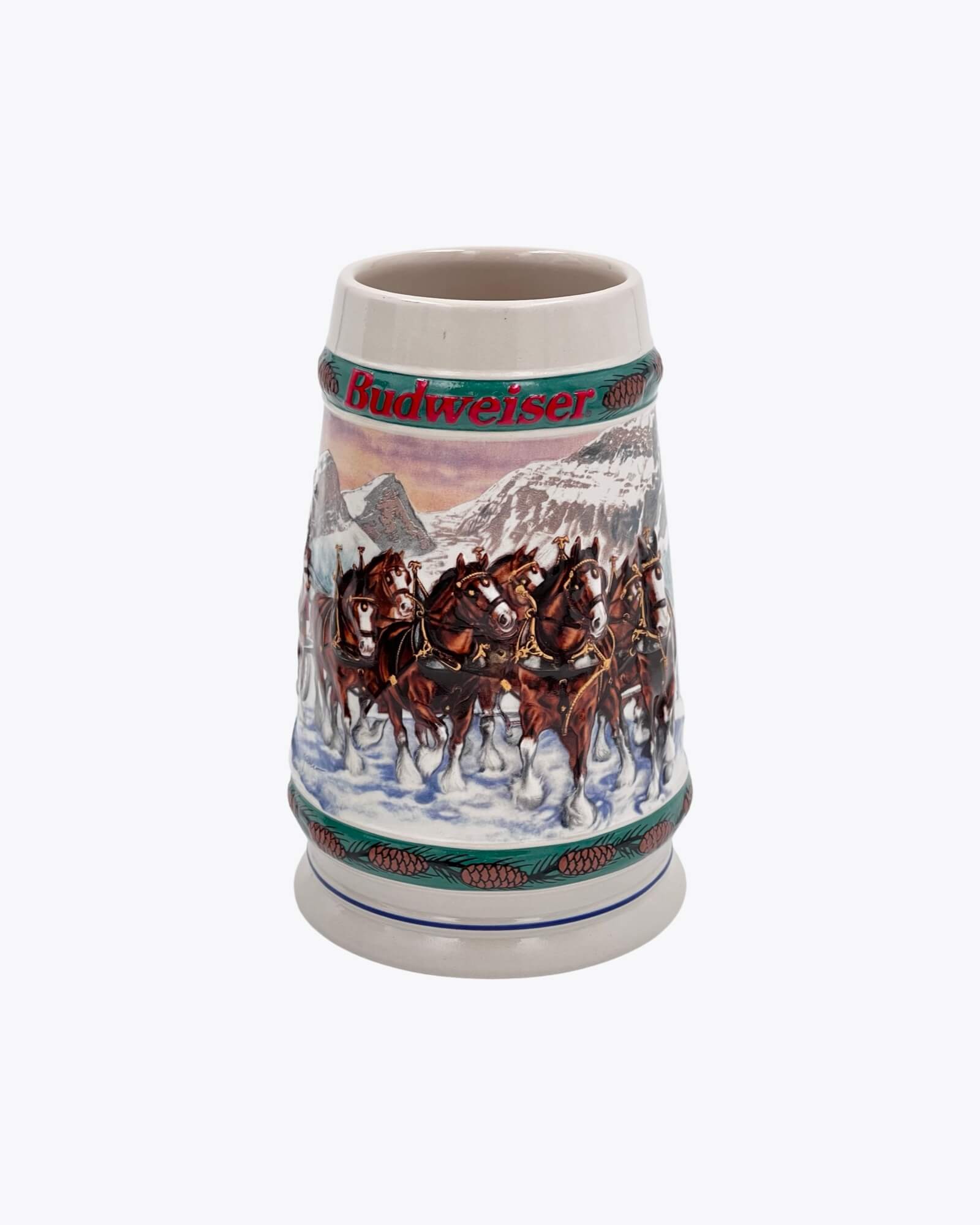 Budweiser Holiday Stein 1993