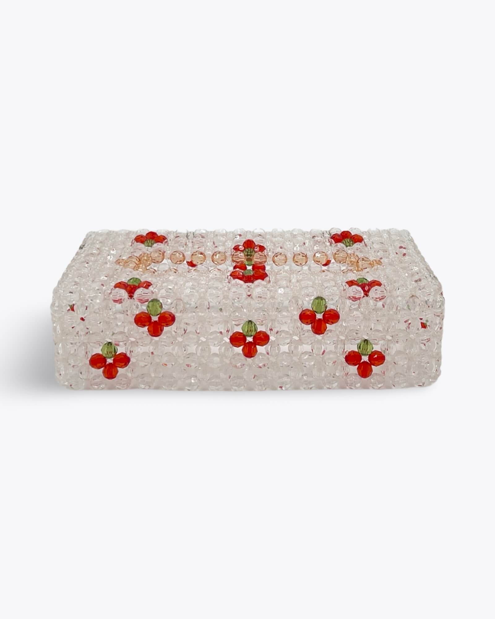 Beaded Tissue Box Cover