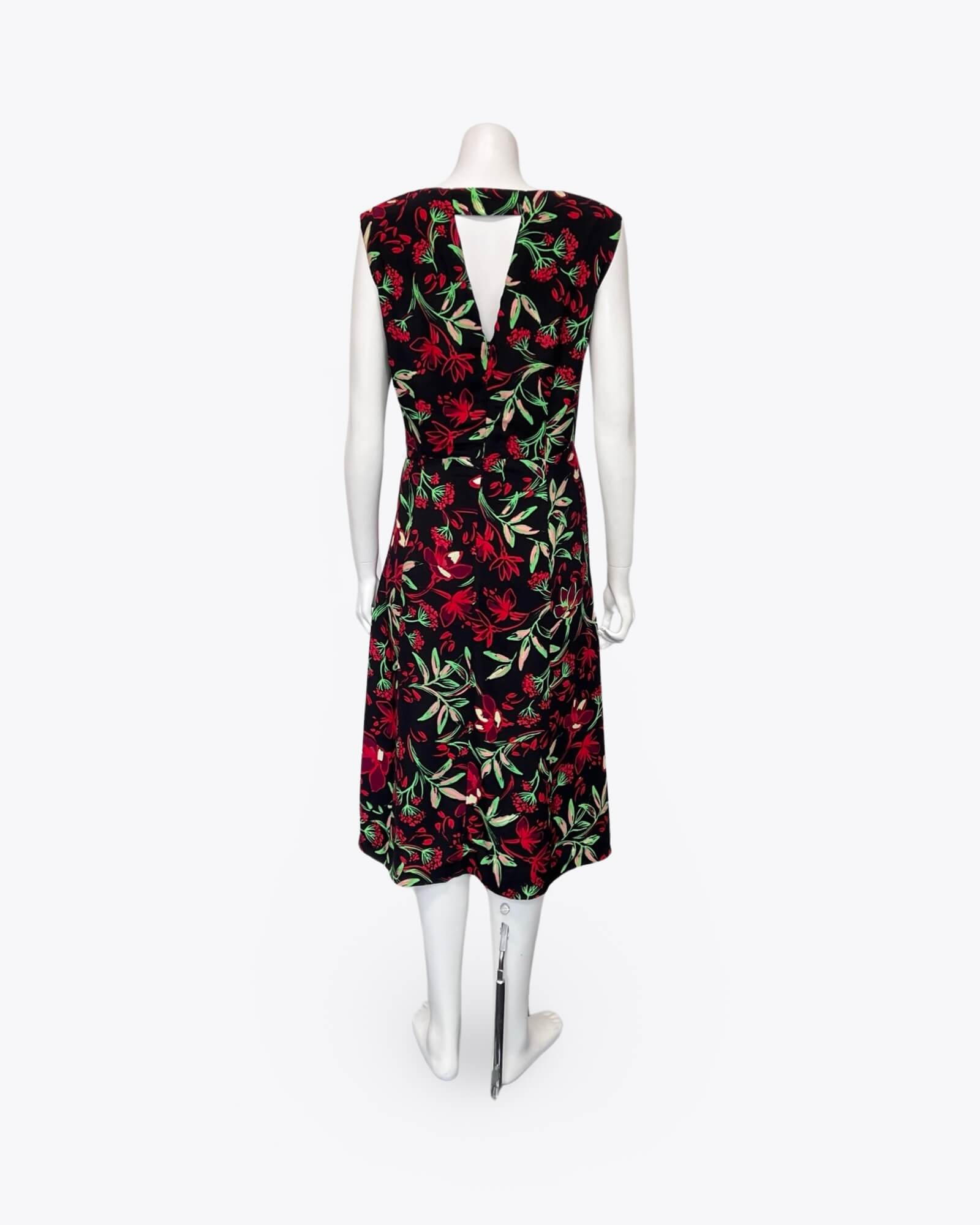 David Lawrence Floral Flared Dress Size 14 NEW