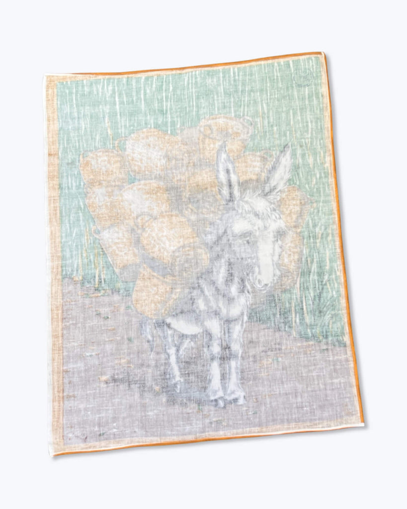 Vintage Cotton Donkey Tea Towel
