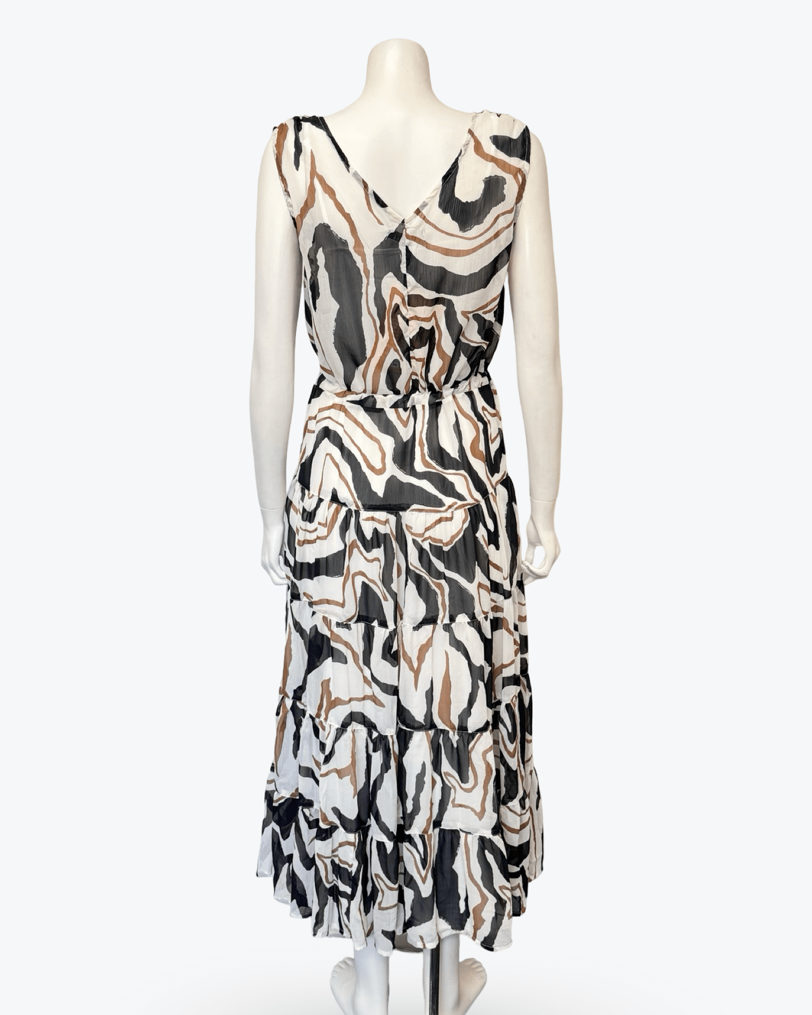 Liz Jordan Abstract Maxi Dress Size 10 NEW