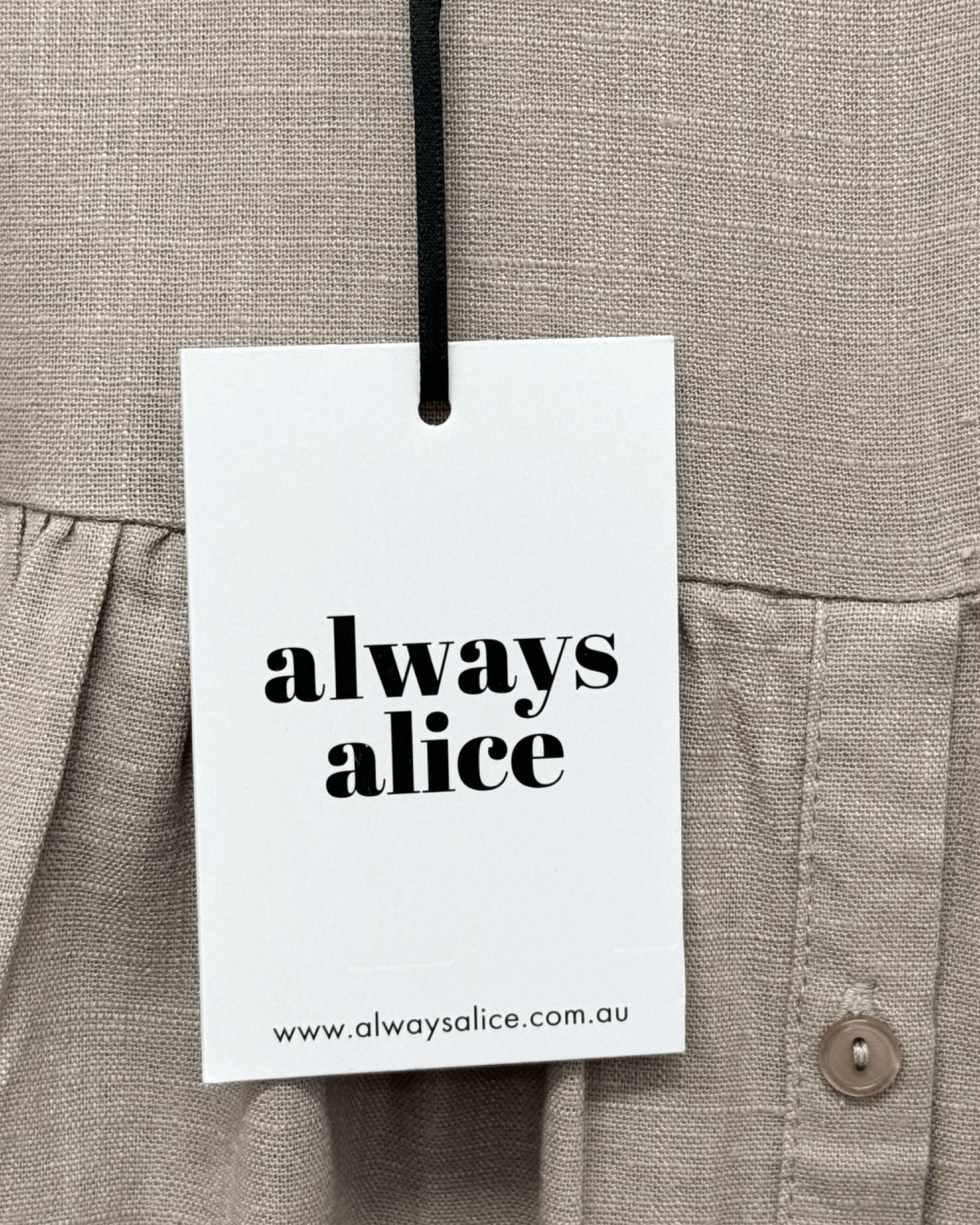 Always Alice Linen Top Size S/M BNWT