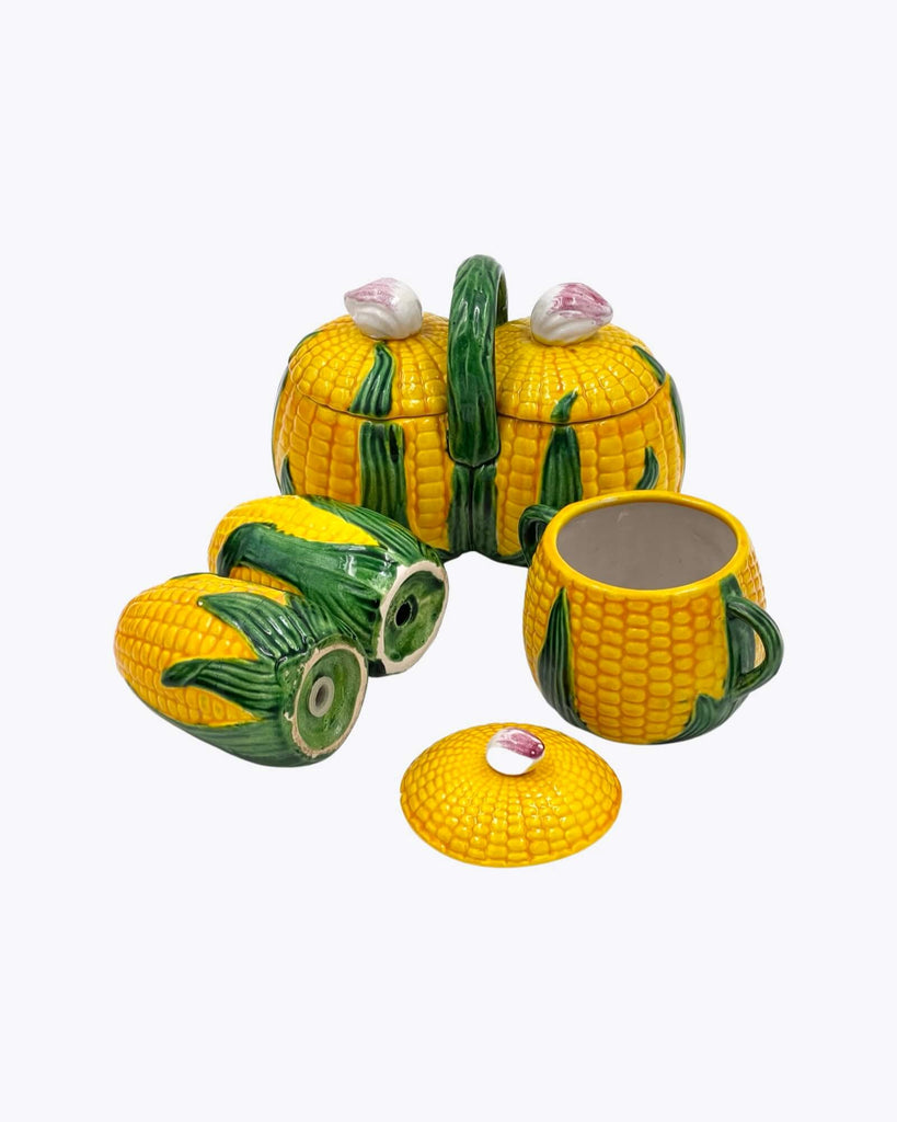 Corn Cob Condiment Set