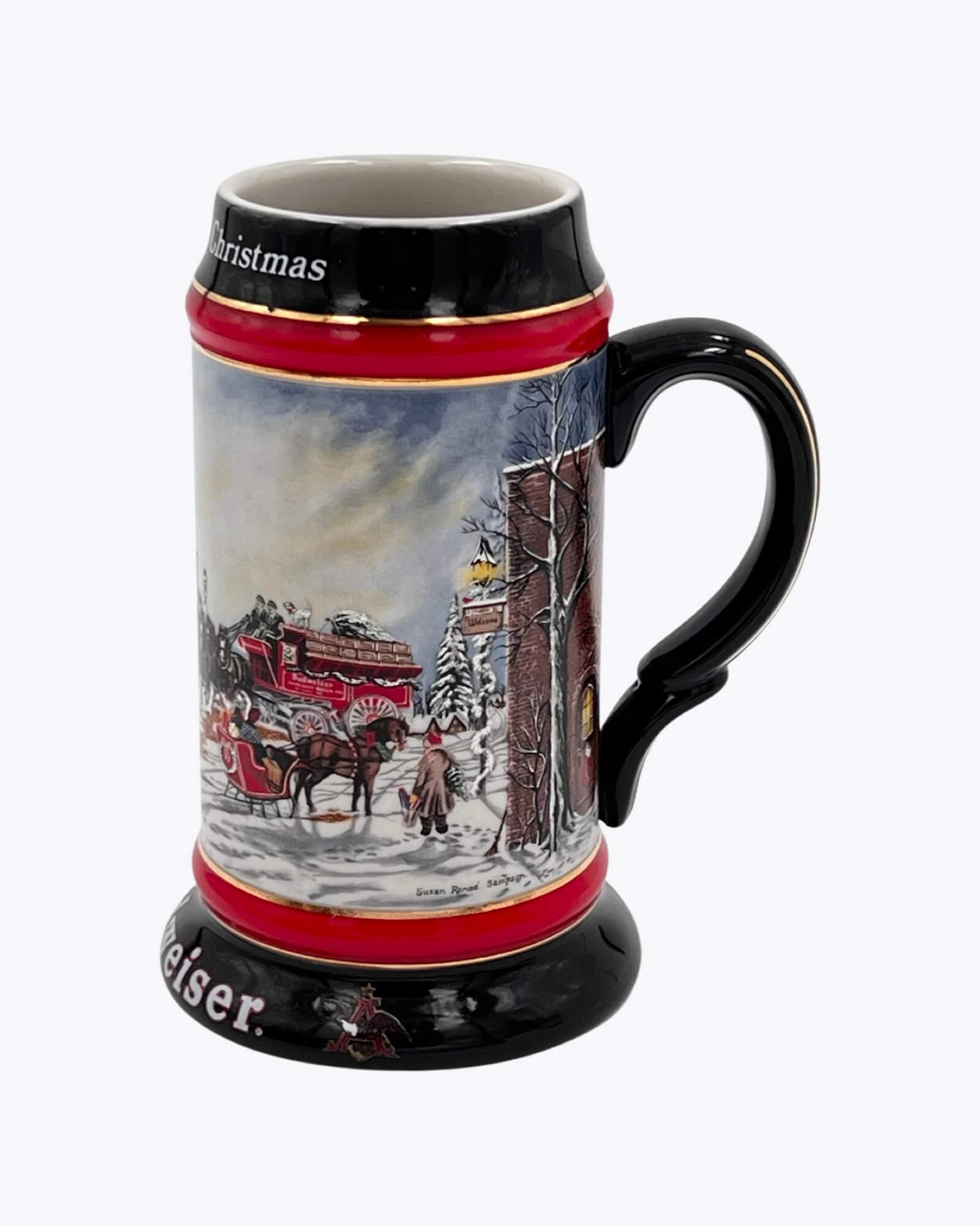 Budweiser Christmas 1992 Stein