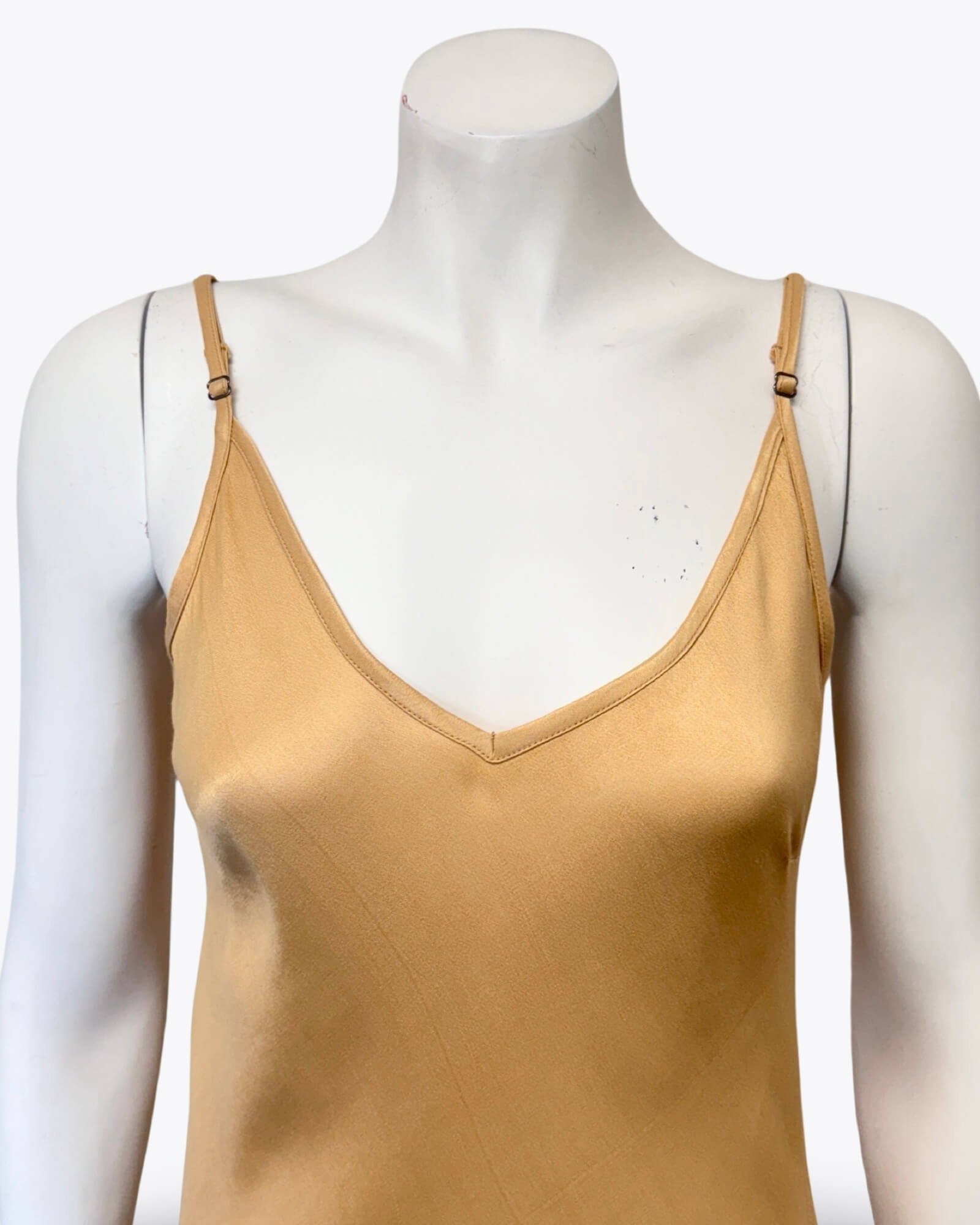 Gysette Savanah Gold Slip Dress Size AU6