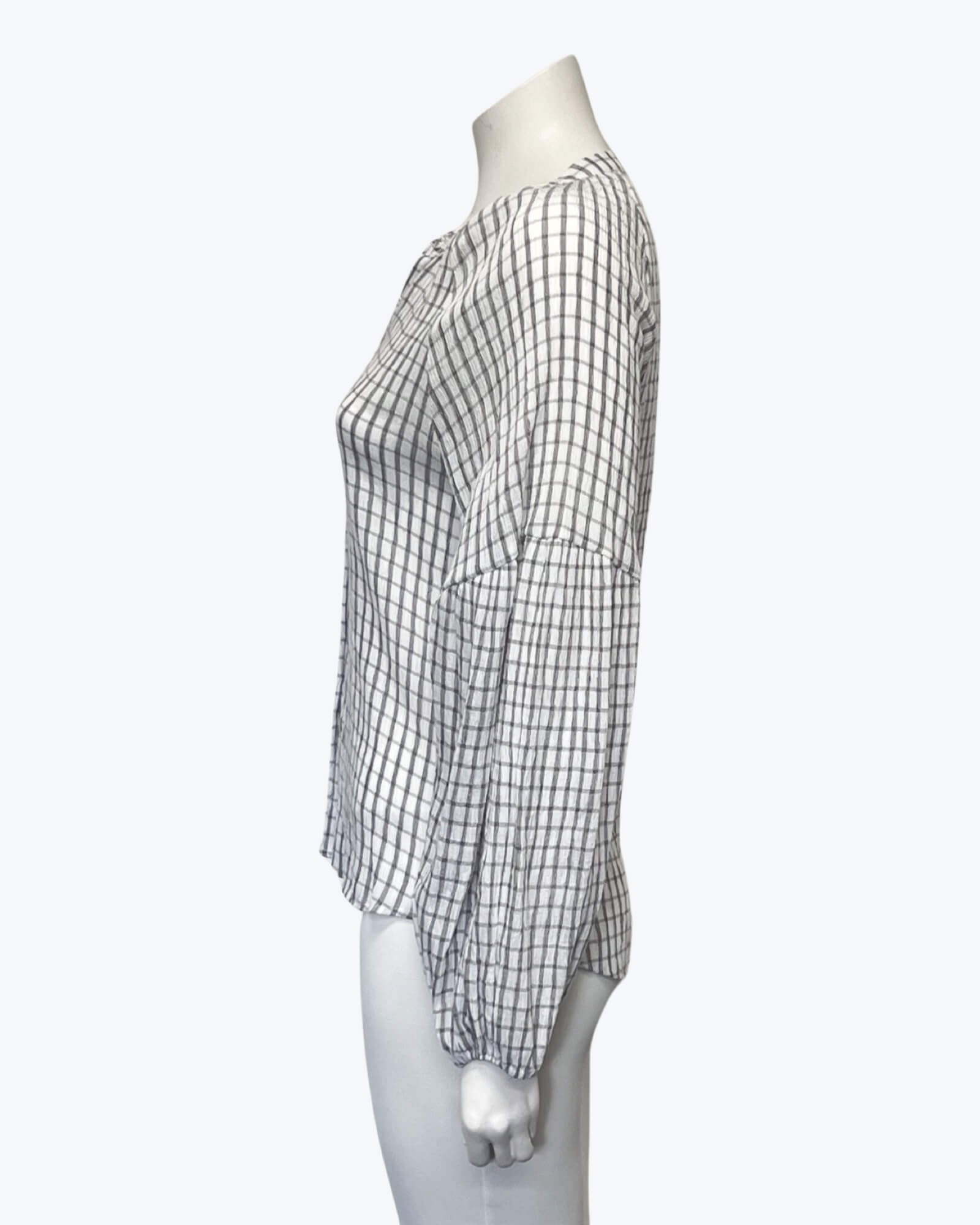 Decjuba Check Blouse Size S