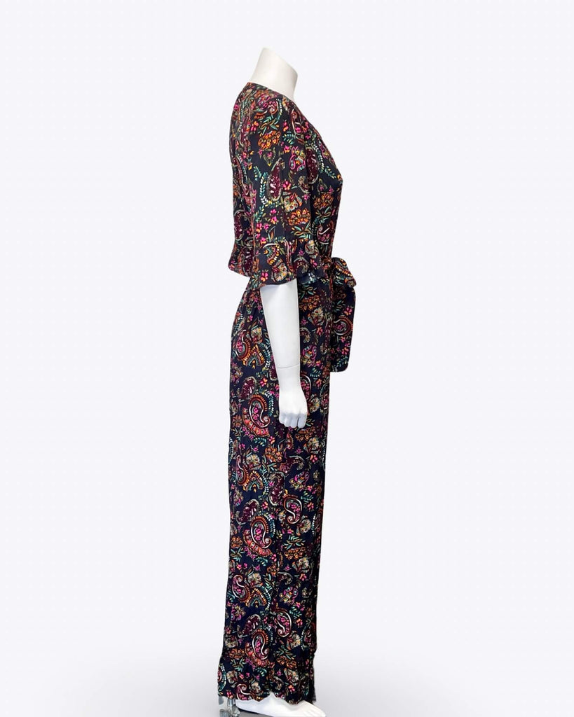Kachel Silk Blend Jumpsuit Size 14
