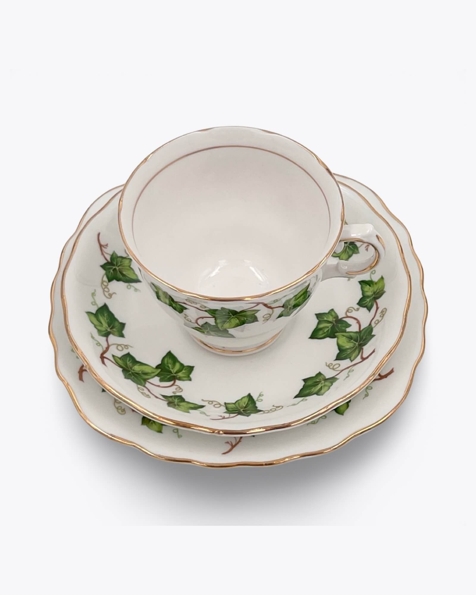 Coclough Ivy Leaf Tea Cup Trio