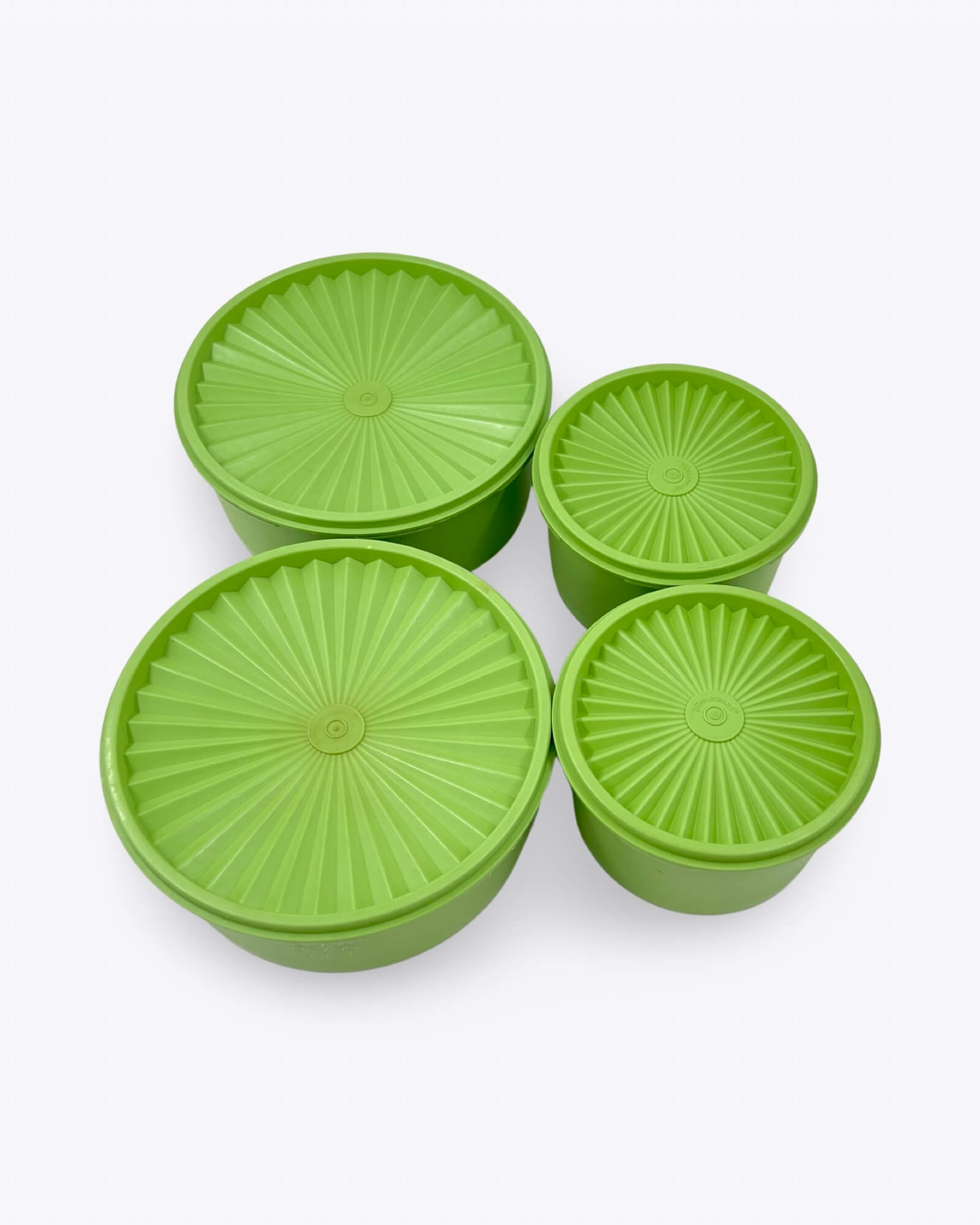 Tupperware Canisters Green Set of 4