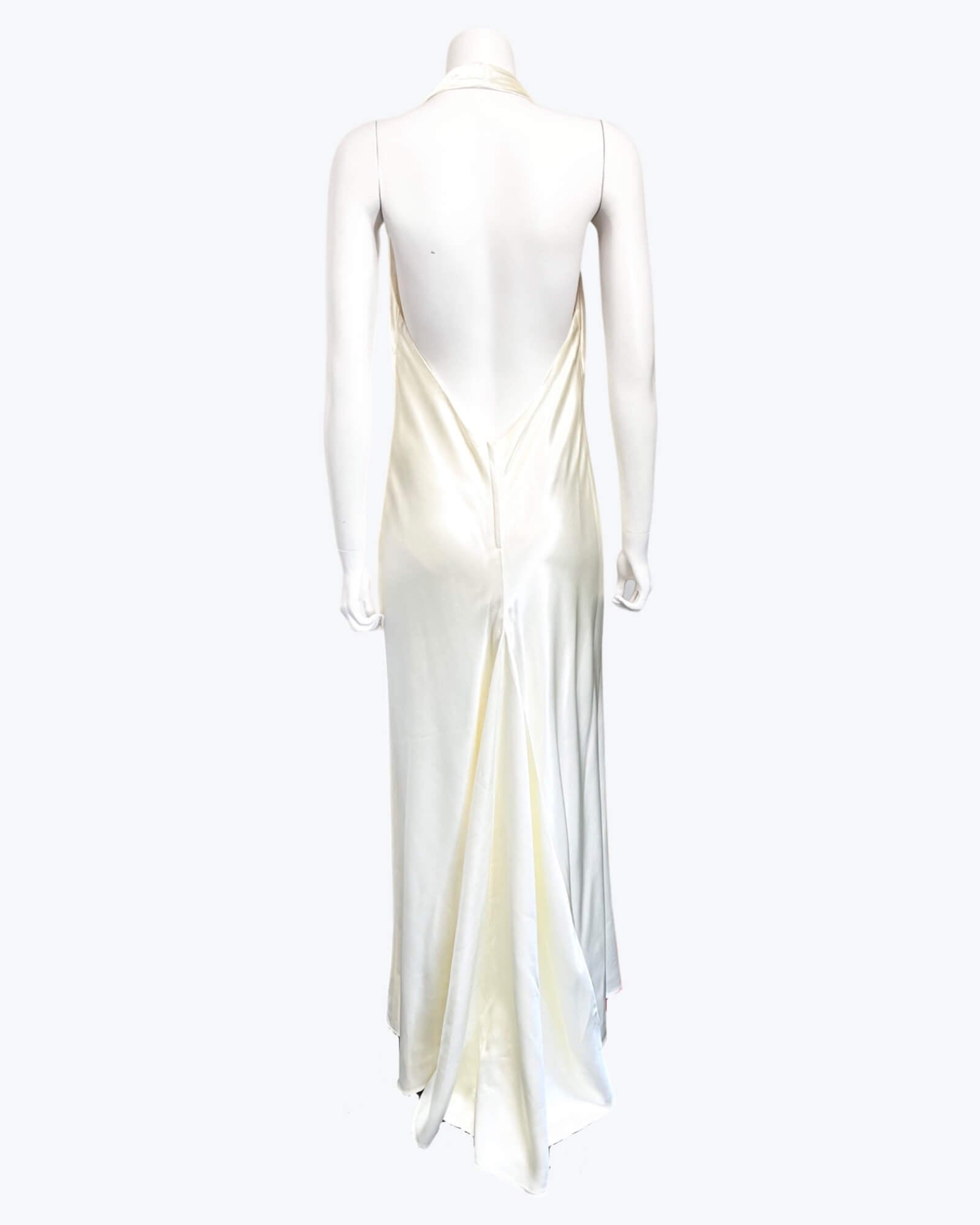 Studibaker Ivory Halterneck Gown Size 14