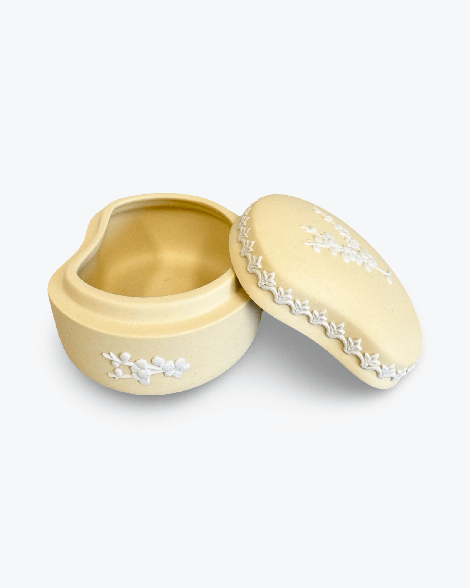 Wedgwood Prunus Primrose Yellow Trinket Box