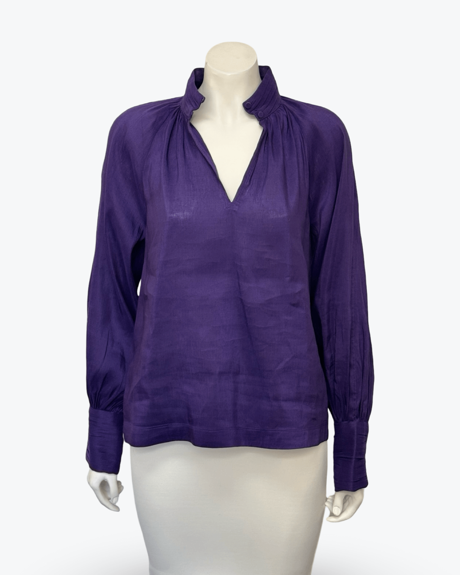 Witchery High-Neck Raglan Blouse Size 8