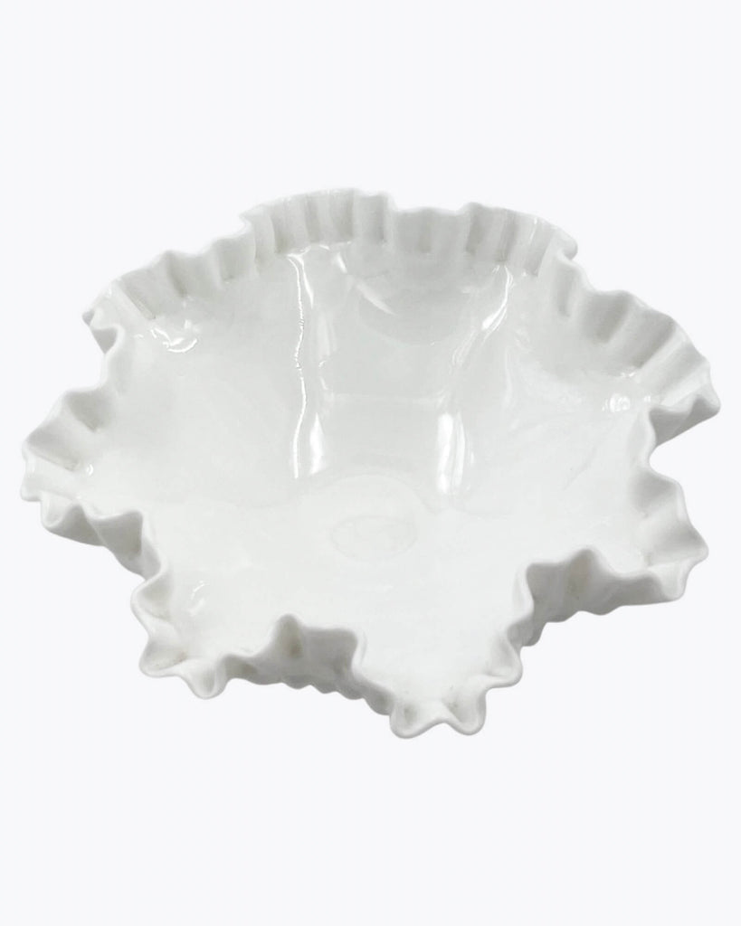 Fenton Hobnail Milk Glass Footed Bowl