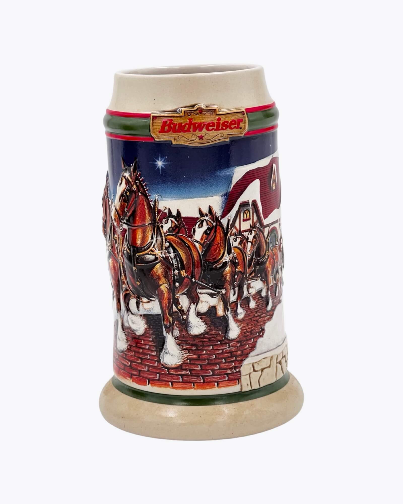 Budweiser Holiday Stein 1998