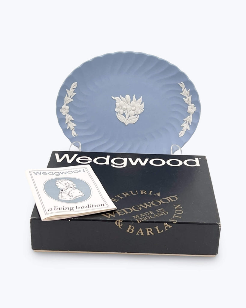 Wedgwood Blue Jasperware Fluted Party Tray