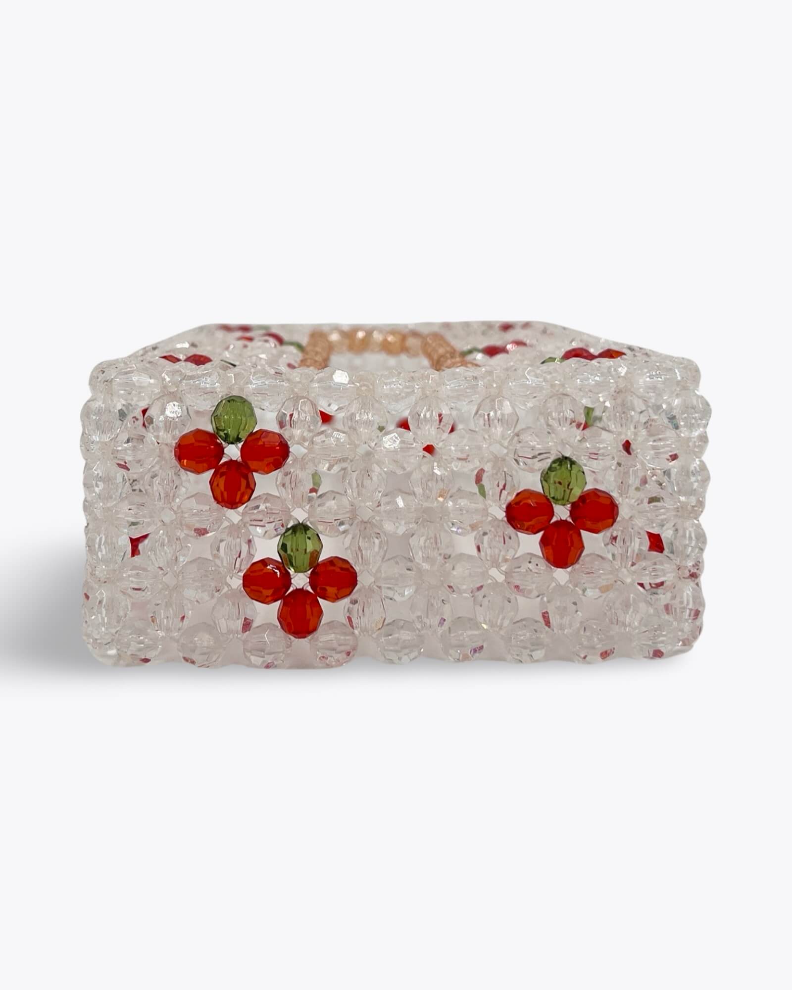 Beaded Tissue Box Cover