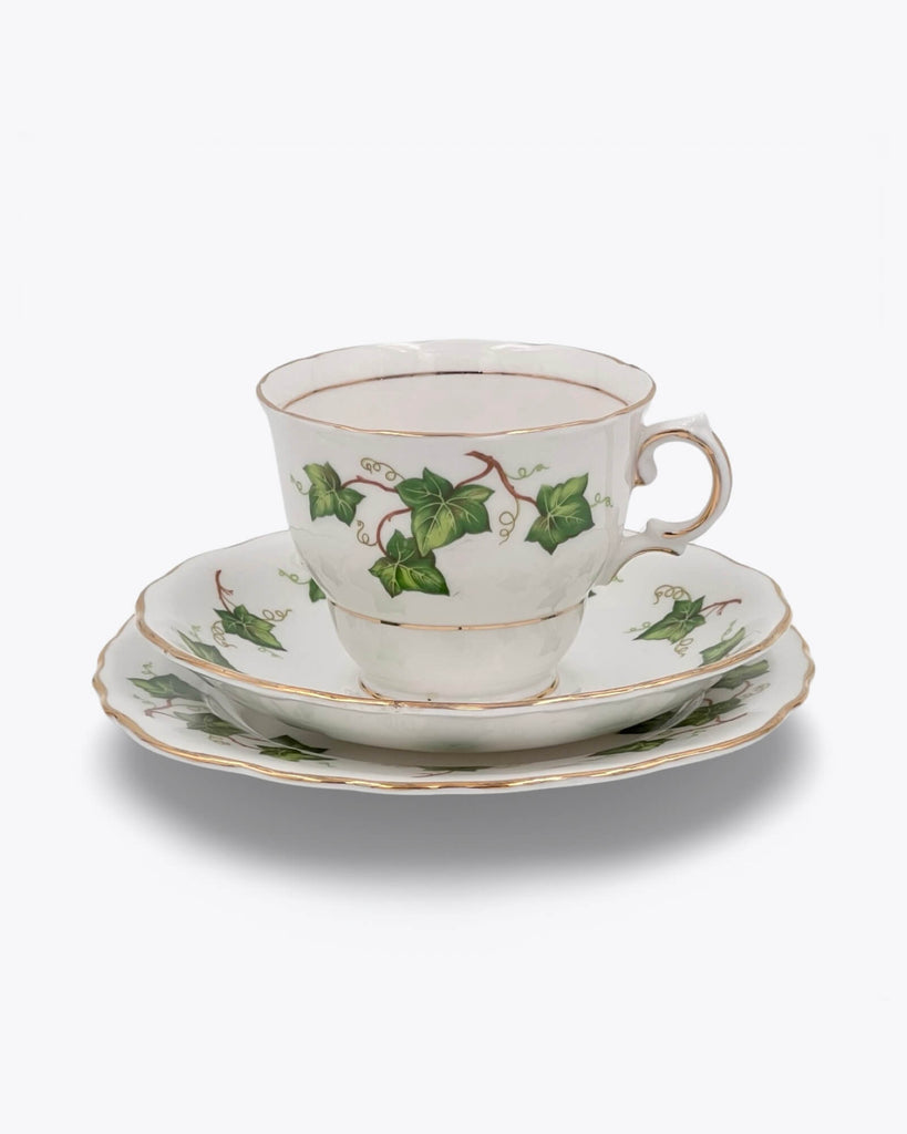 Coclough Ivy Leaf Tea Cup Trio