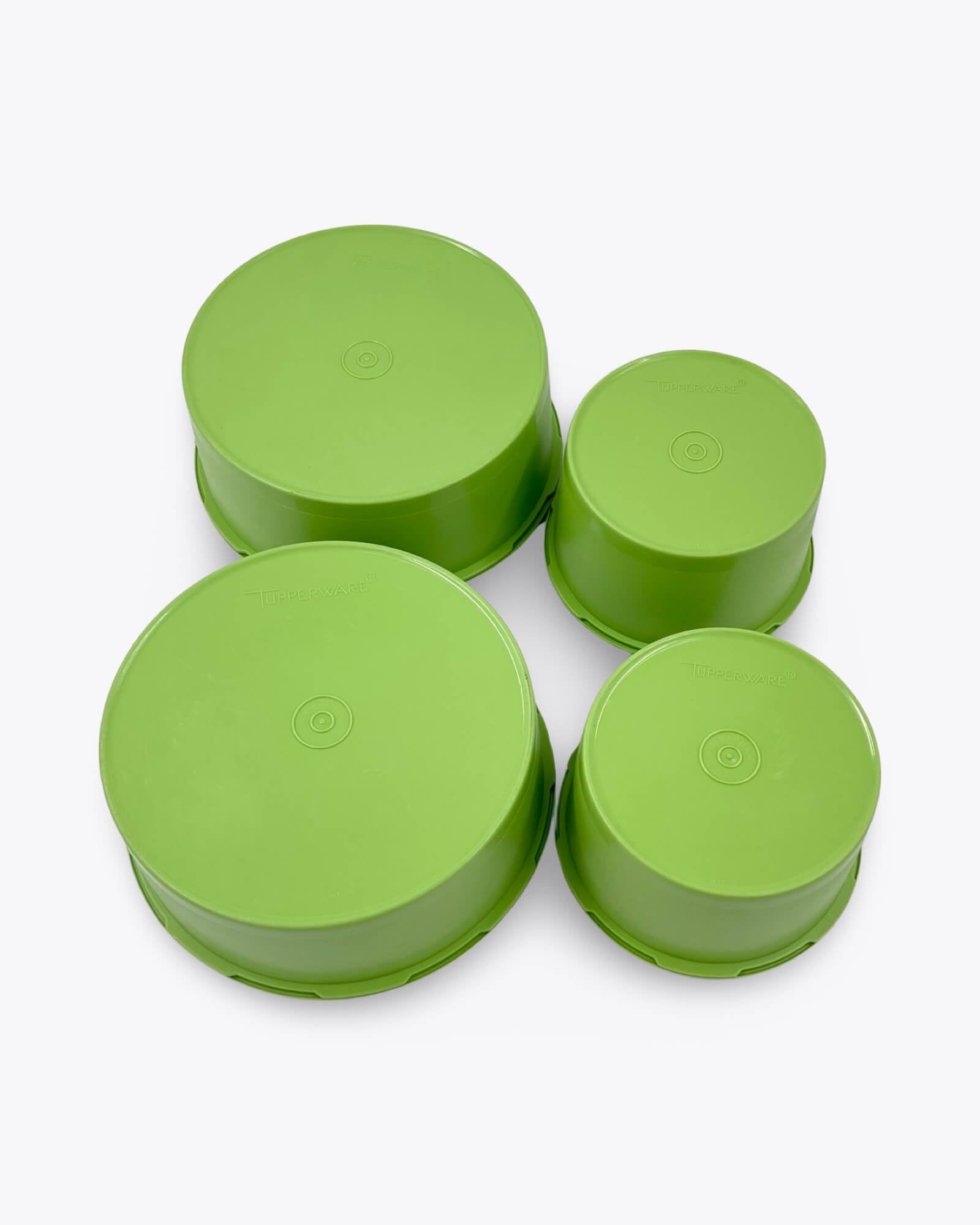 Tupperware Canisters Green Set of 4