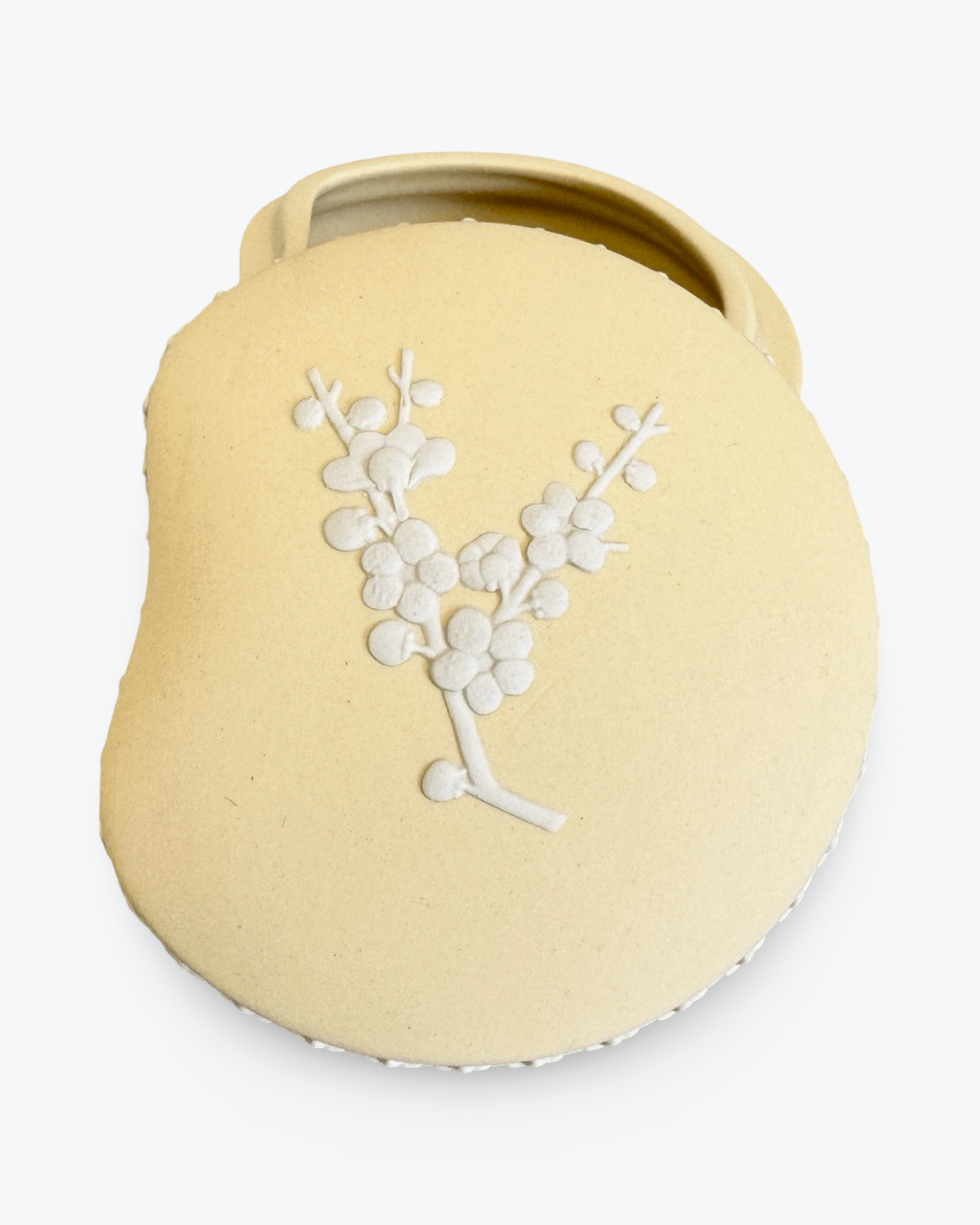 Wedgwood Prunus Primrose Yellow Trinket Box