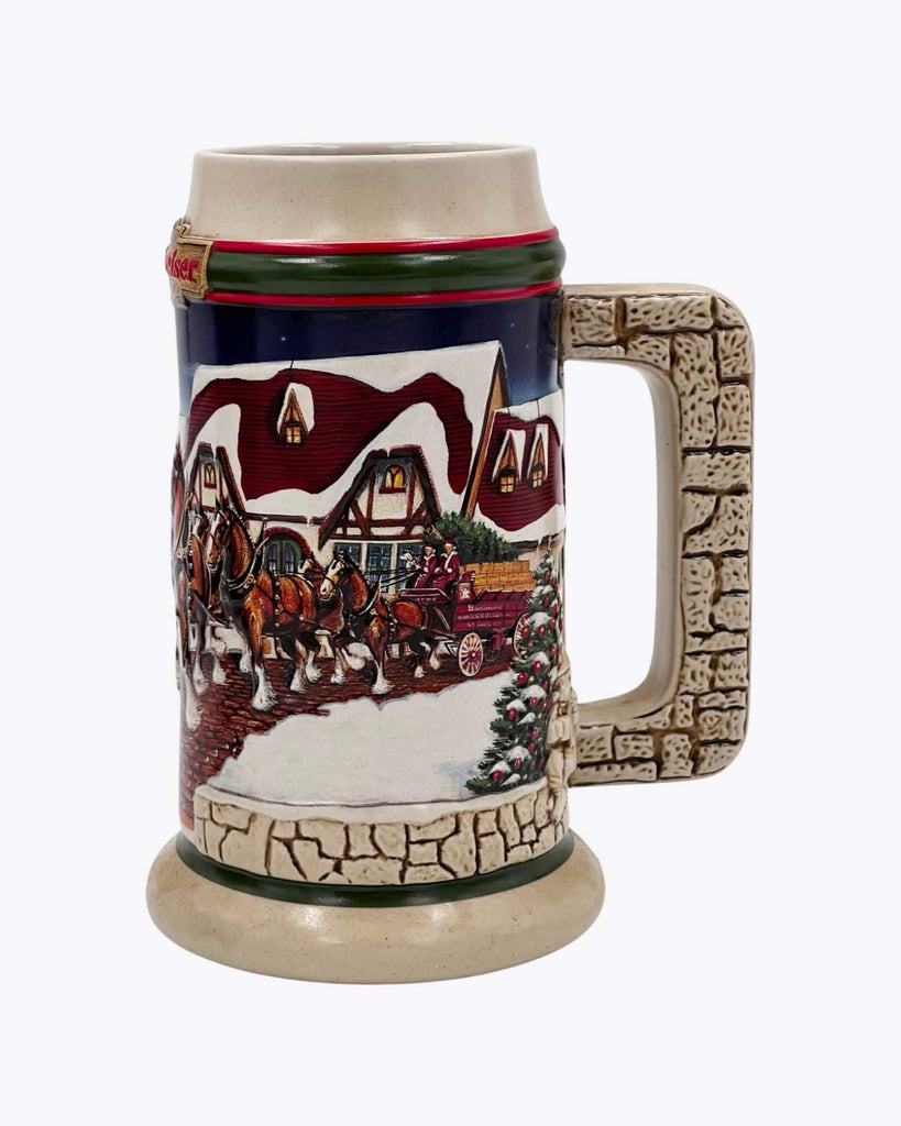 Budweiser Holiday Stein 1998