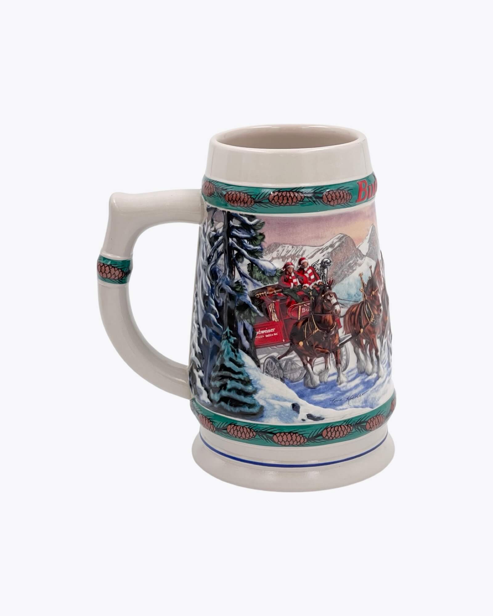 Budweiser Holiday Stein 1993