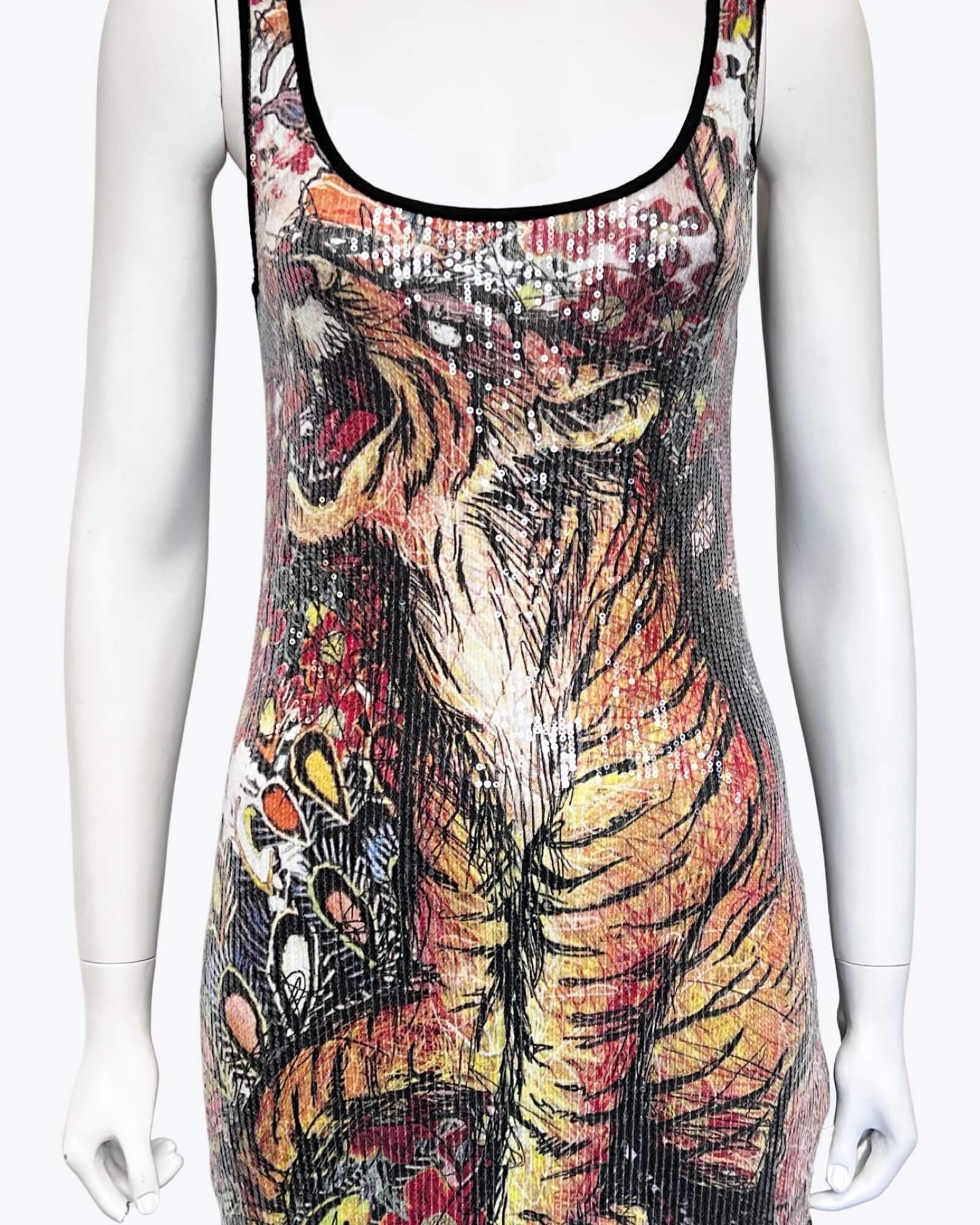 Desigual Tiger Dress Size M