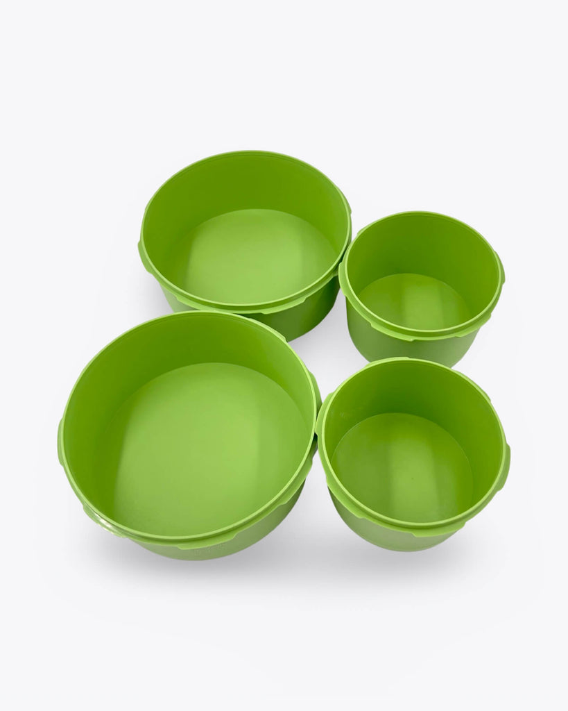 Tupperware Canisters Green Set of 4