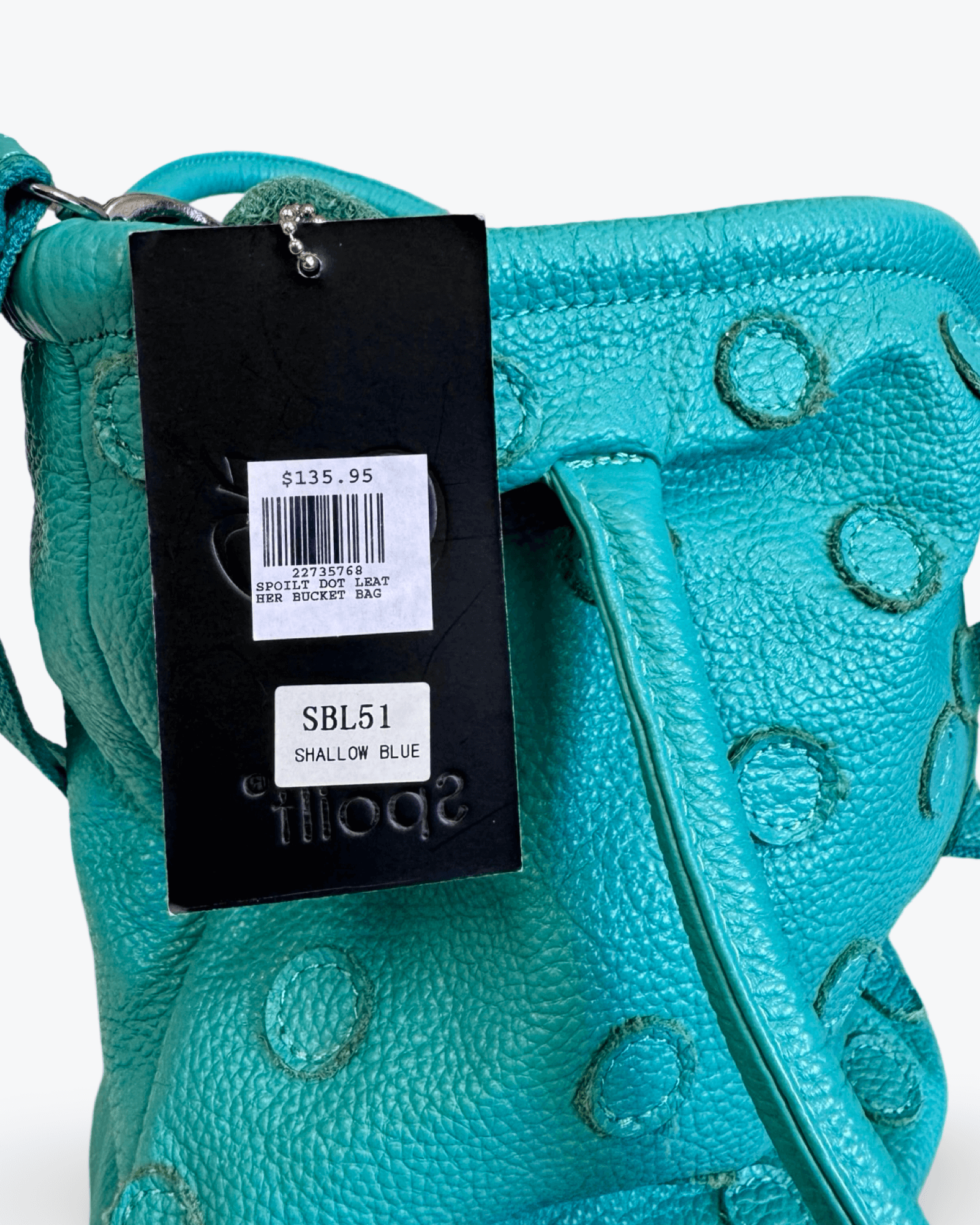 Spoilt Dot Leather Bucket Bag