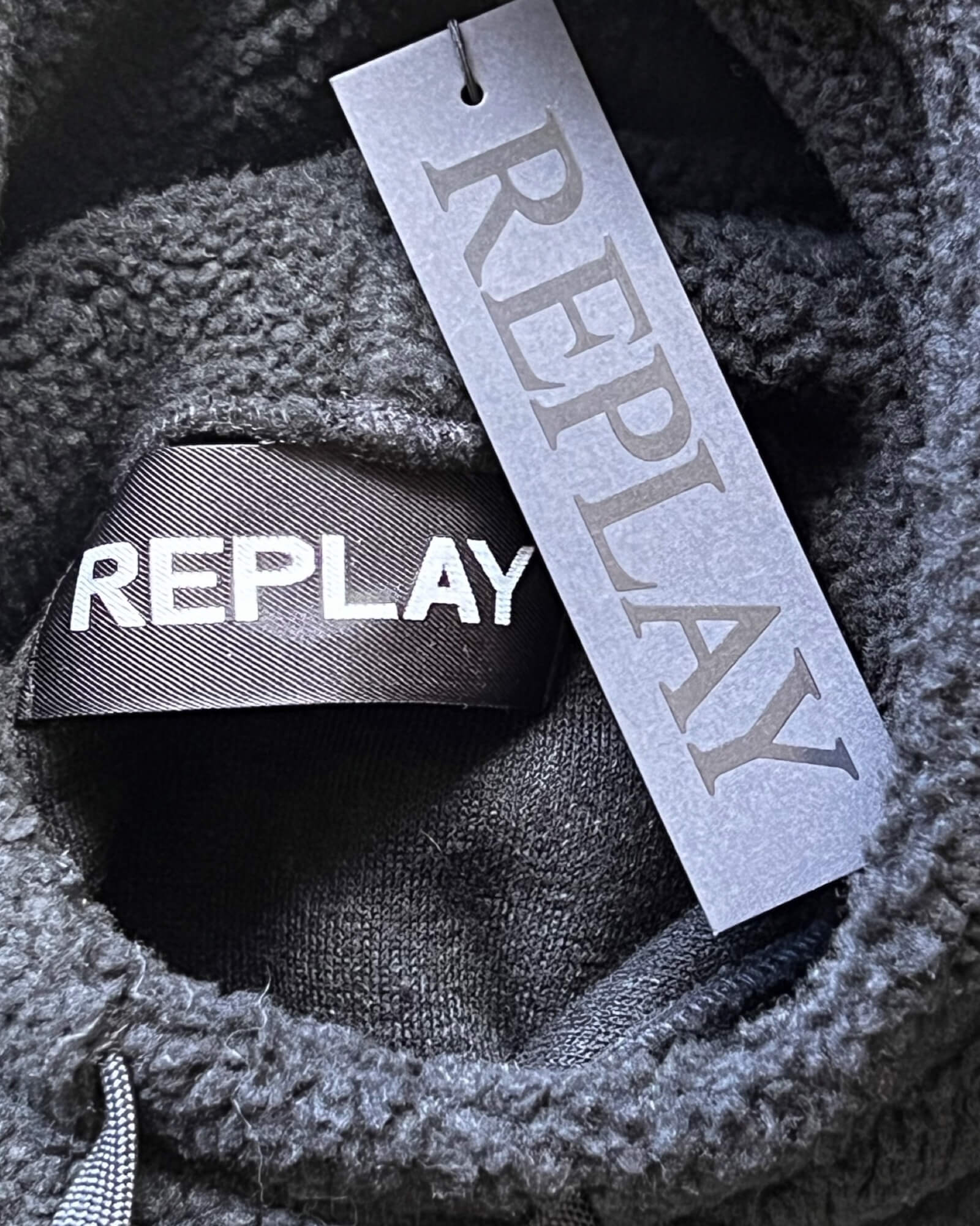 Replay Fleece Pull Over Hoody Size M NEW