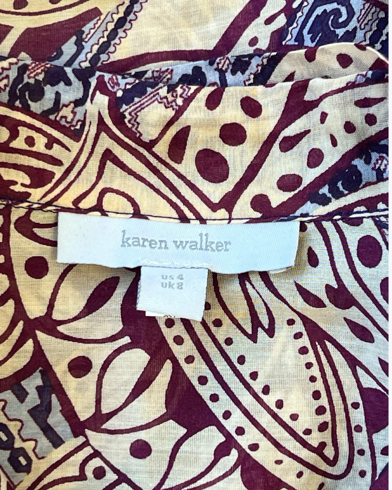 Karen Walker Blouse Size US4