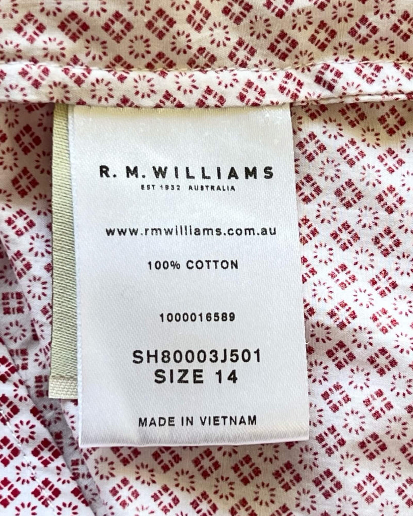 R M Williams Nicole Shirt Size 14