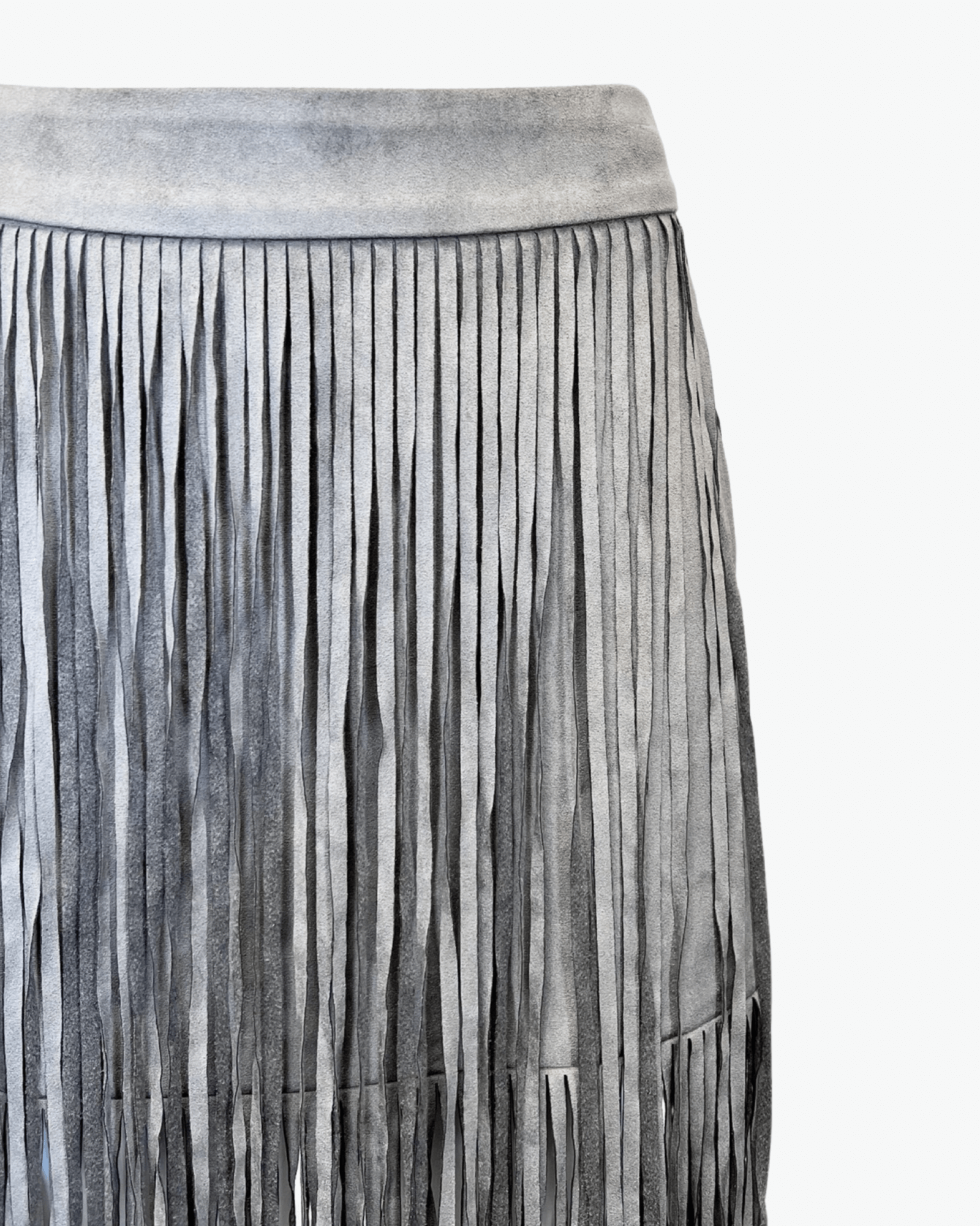 Mimosa Suedette Fringe Skirt Size M NEW